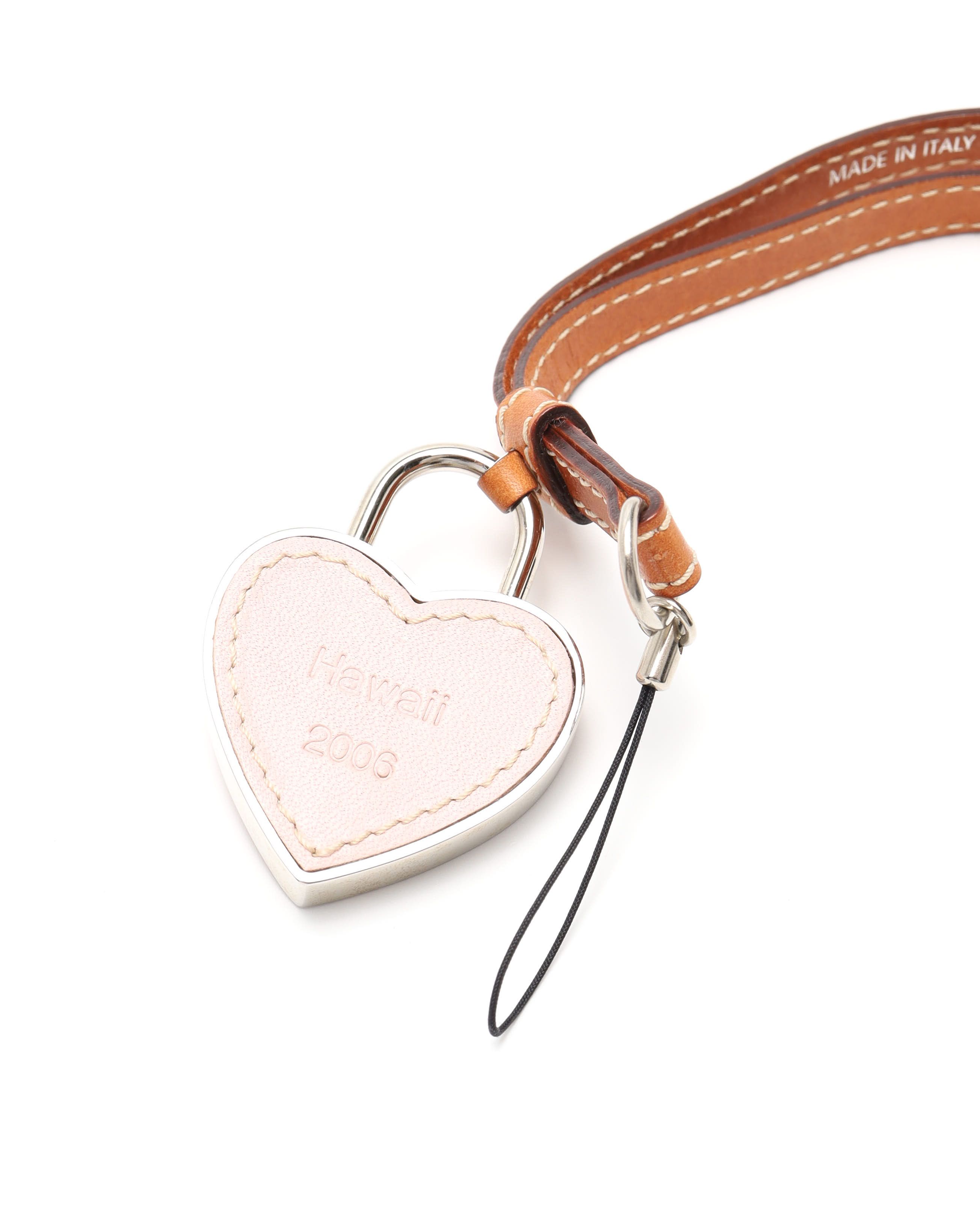 Dior Christian Heart Phone Bag Charm In Orange