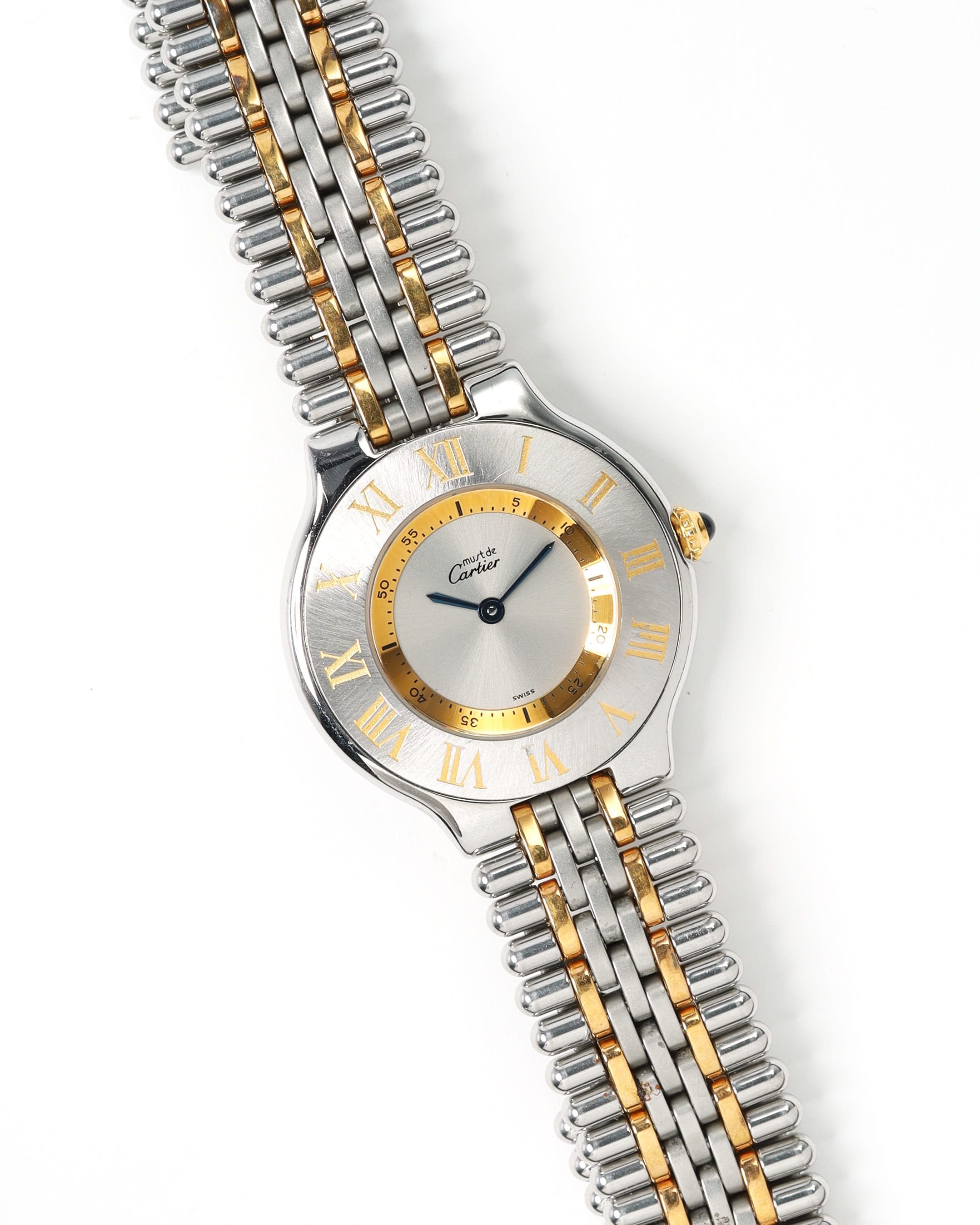 Cartier 21 Must De  31mm Ref 1330 Watch In Silver