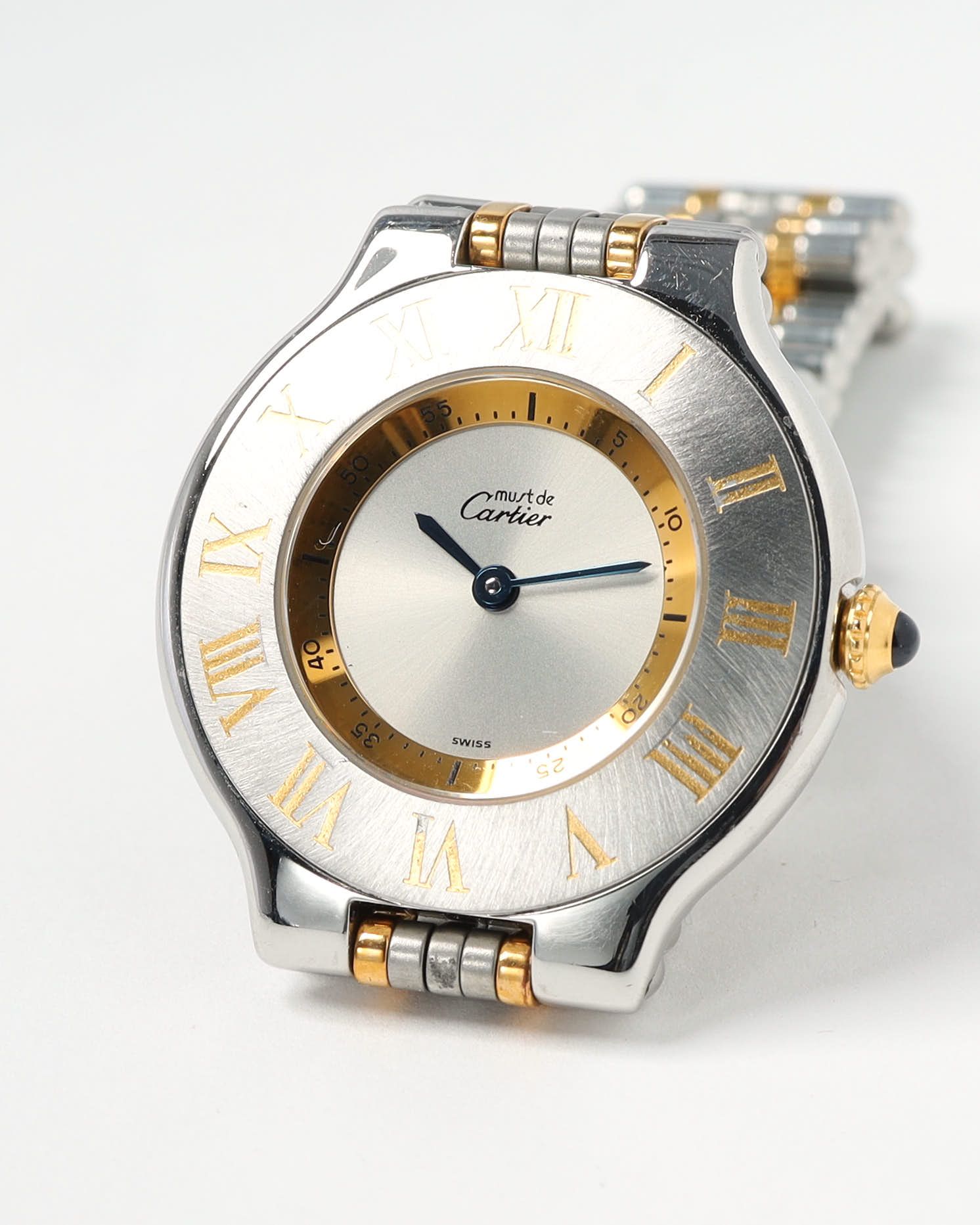 Cartier 21 Must De  31mm Ref 1330 Watch In Silver