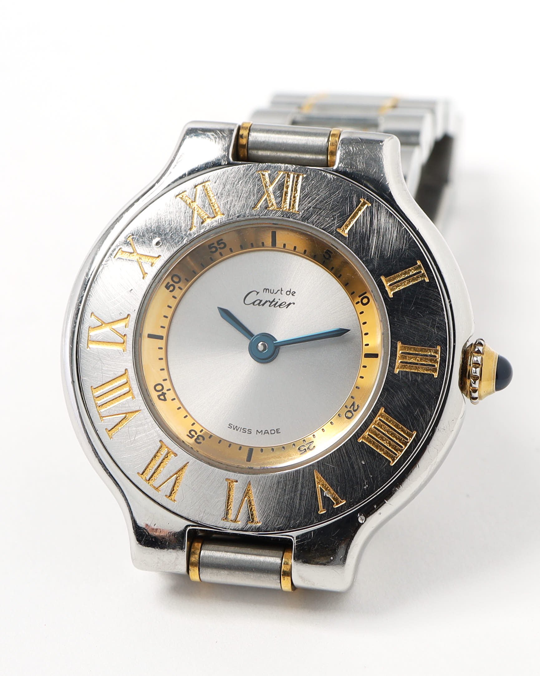 Cartier 21 Must De  28mm Ref 1340 Watch In Silver