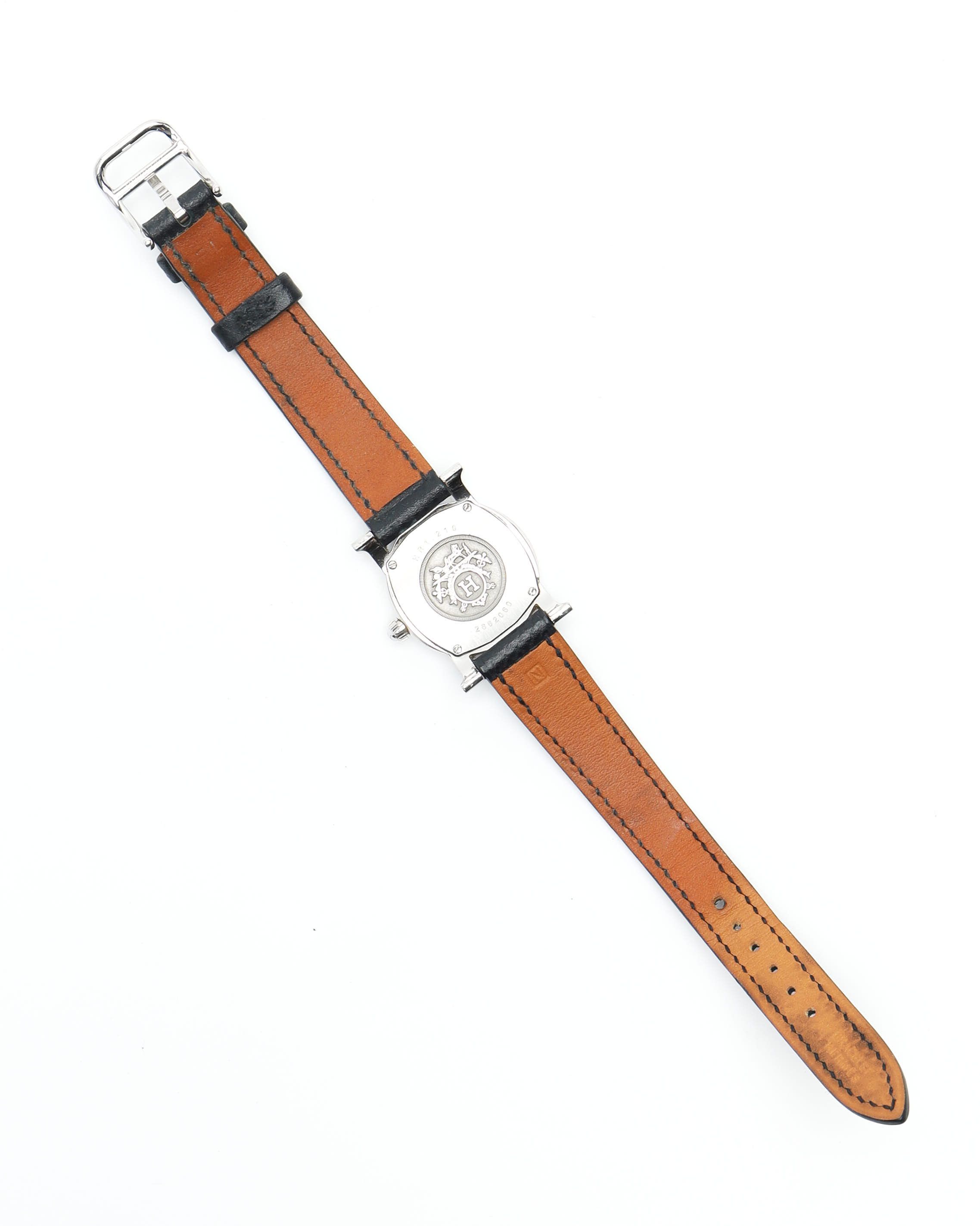 HERMES Pre-owned Hermès Heure H Ronde 25mm Ref Hr1.210 Watch In White