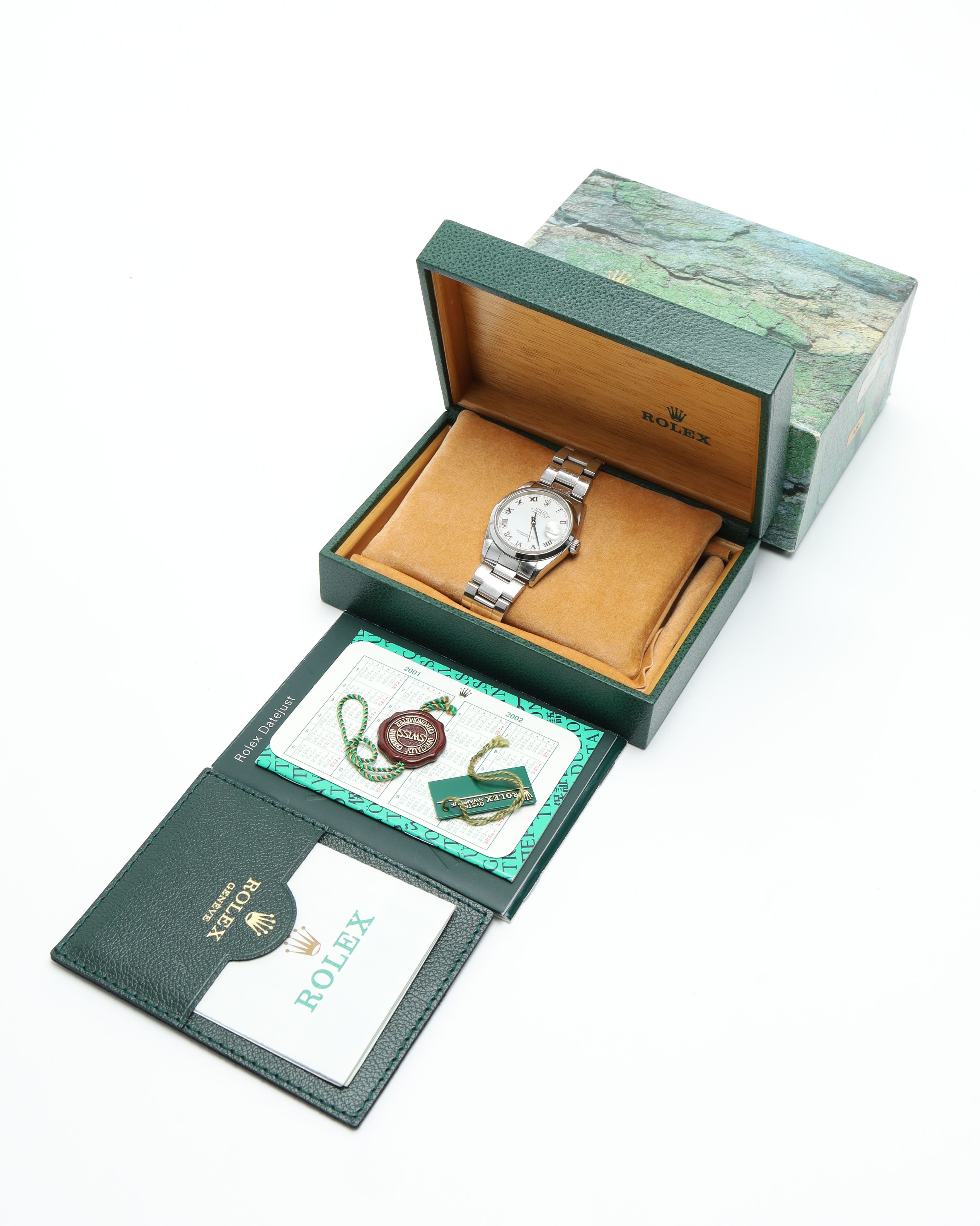 Rolex Datejust 36mm Ref 16200 Full Set 2001 Watch In Metallic