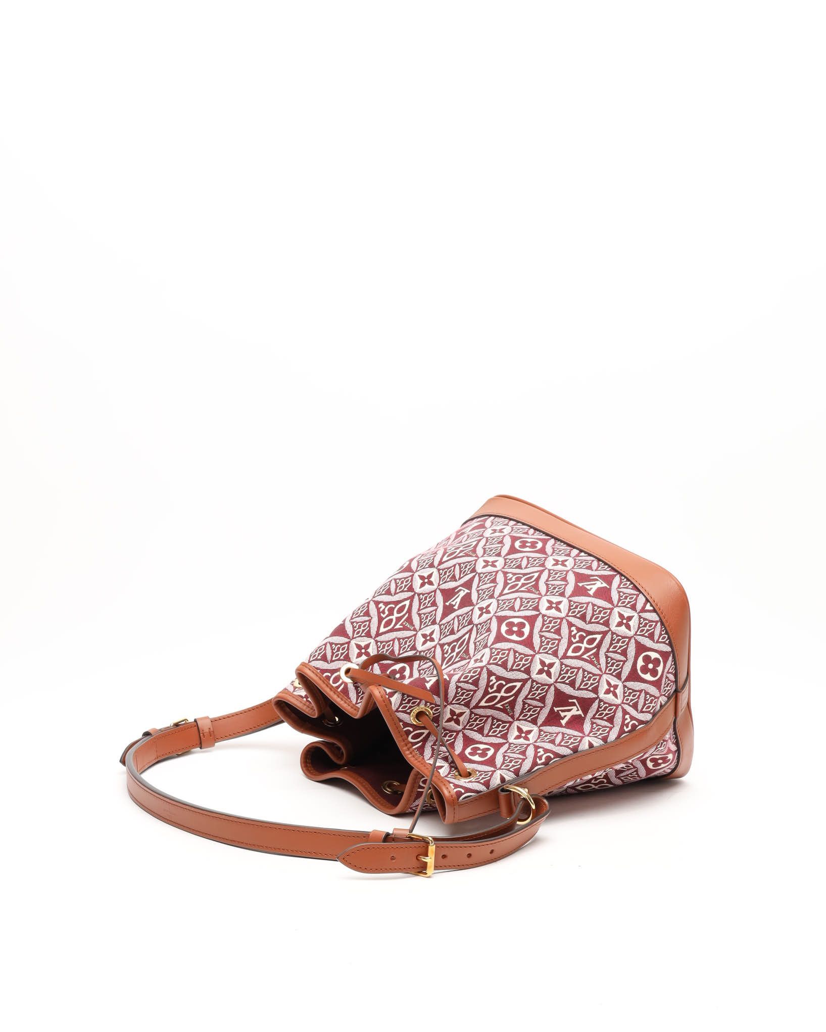 Pre-owned Louis Vuitton Noé Petit Bordeaux Since 1854 Bag In Burgundy