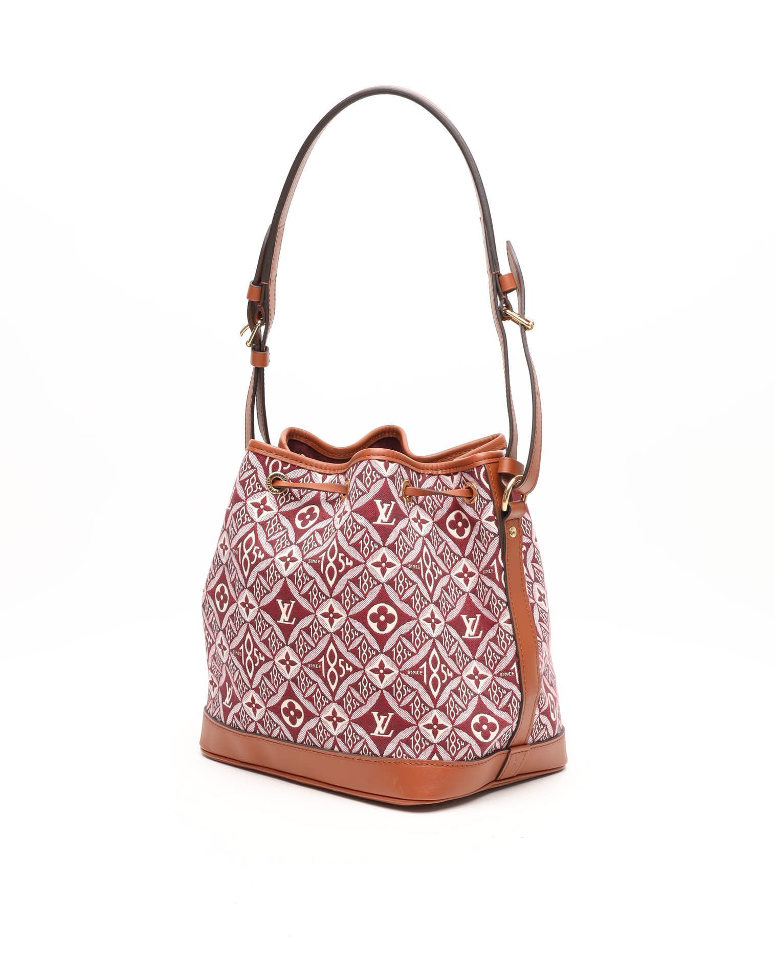 Pre-owned Louis Vuitton Noé Petit Bordeaux Since 1854 Bag In Burgundy