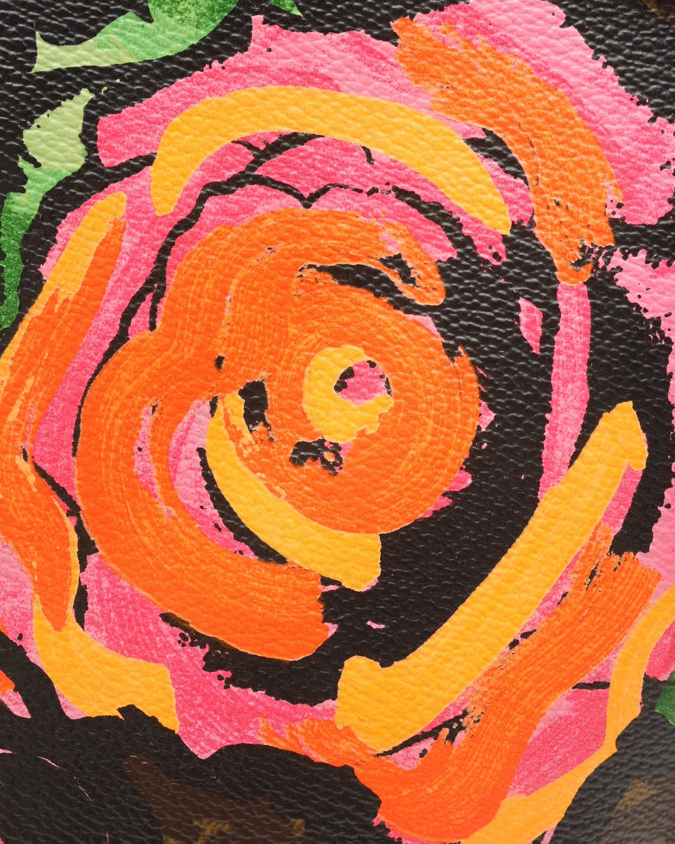 Pre-owned Louis Vuitton Stephen Sprouse Monogram Rose Neverfull Mm Tote Bag In Multi