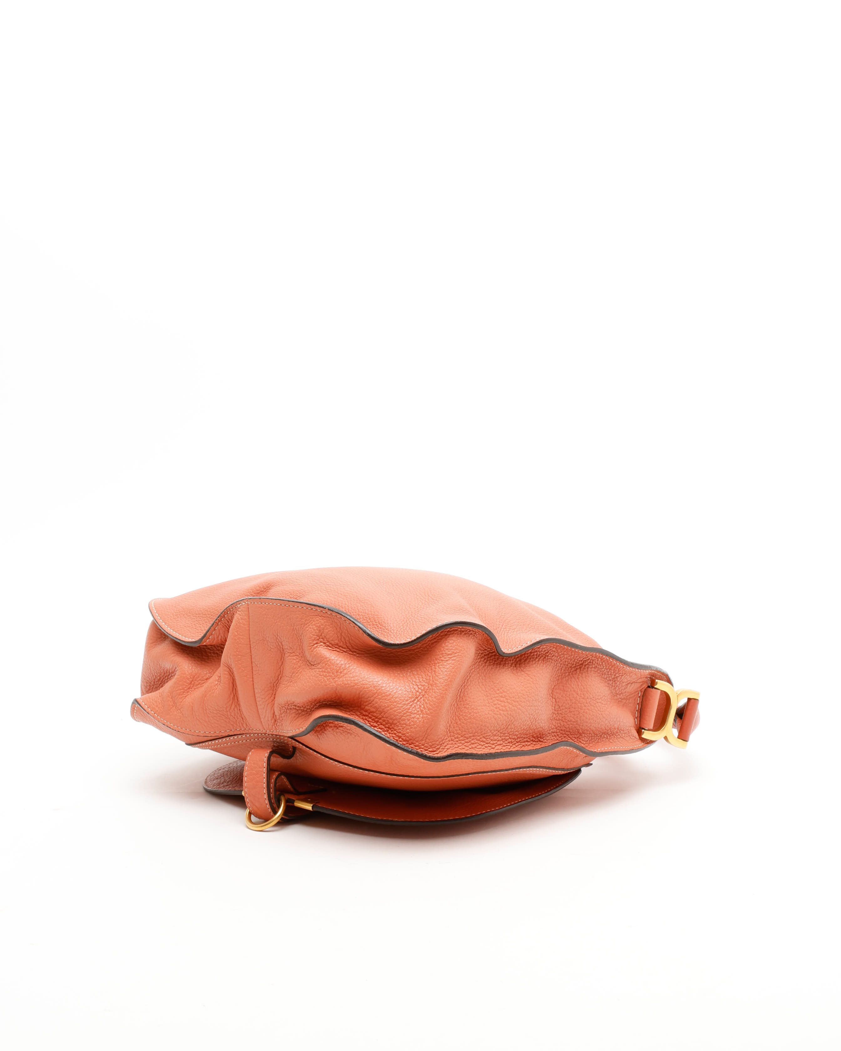 Chloé Double Marcie Shoulder Bag In Orange