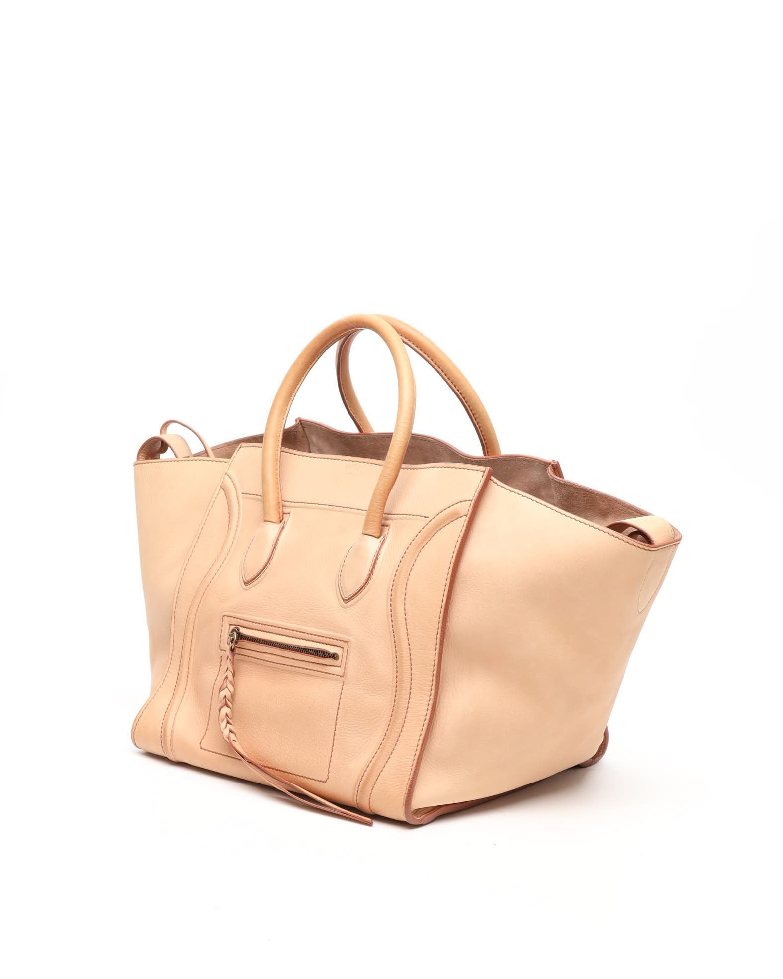 Celine Céline Luggage Phantom Bag In Orange