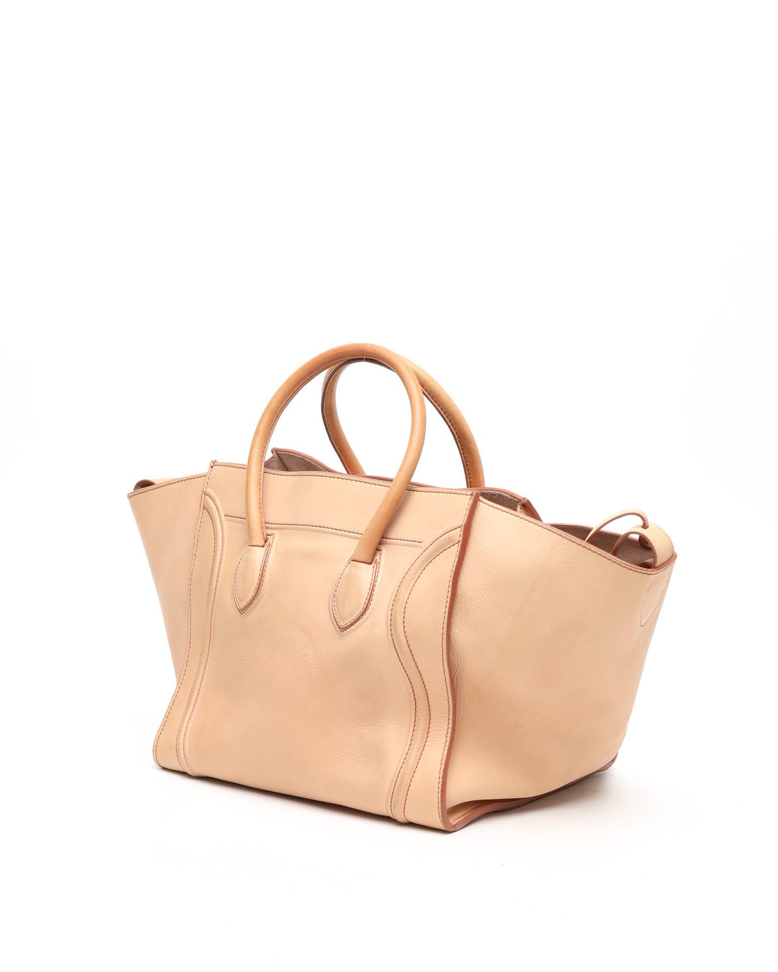 Celine Céline Luggage Phantom Bag In Orange