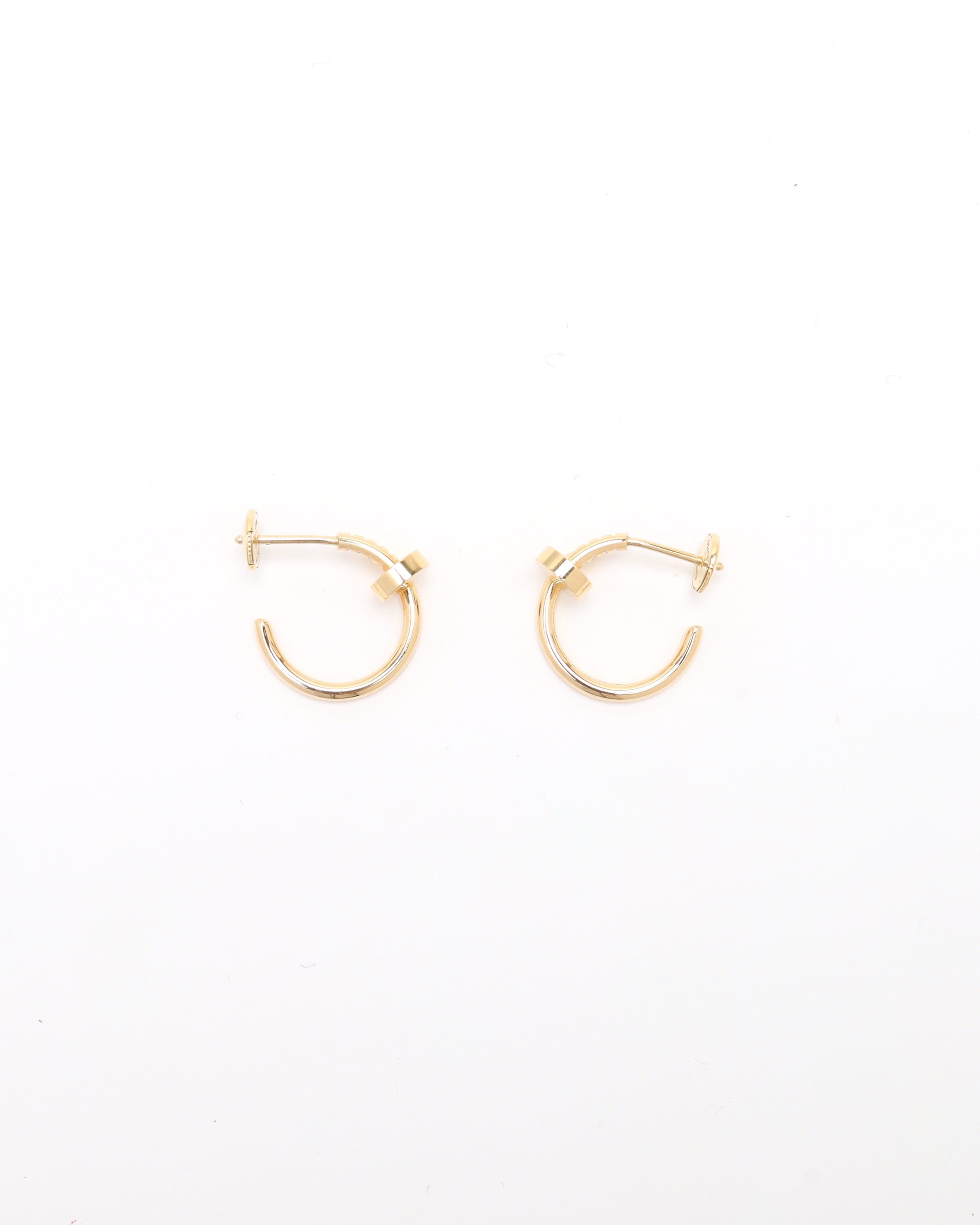 Cartier Juste Un Clou Hoop Earrings, Small Model In Yellow