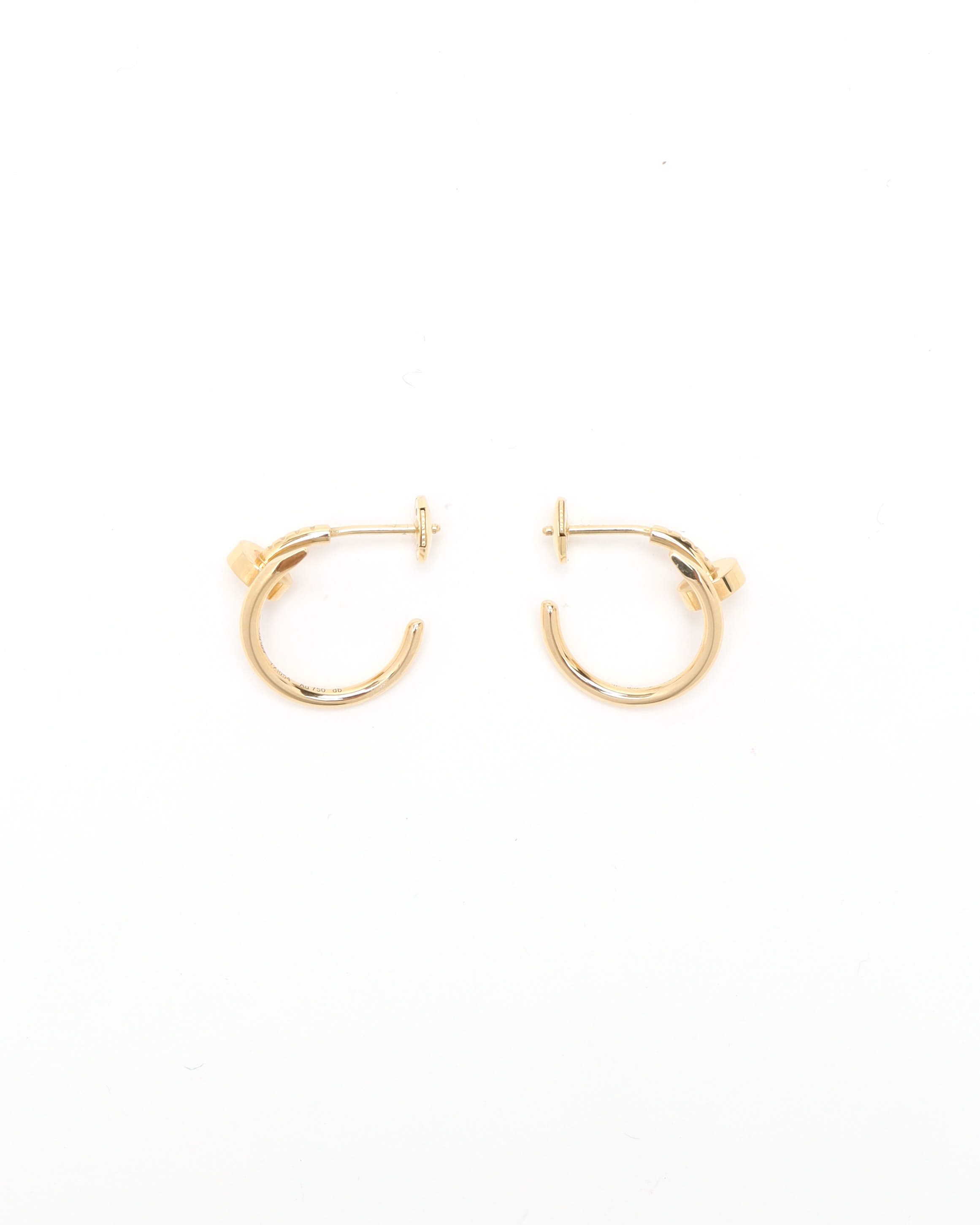 Cartier Juste Un Clou Hoop Earrings, Small Model In Yellow