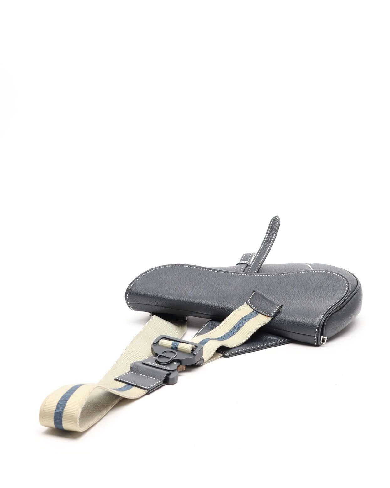 Dior Christian  Homme Saddle Bag In Blue