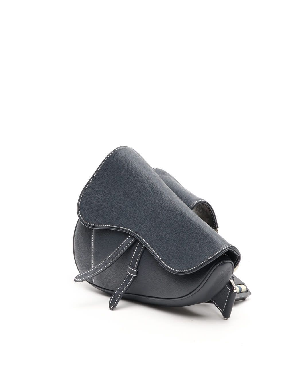 Dior Christian  Homme Saddle Bag In Blue