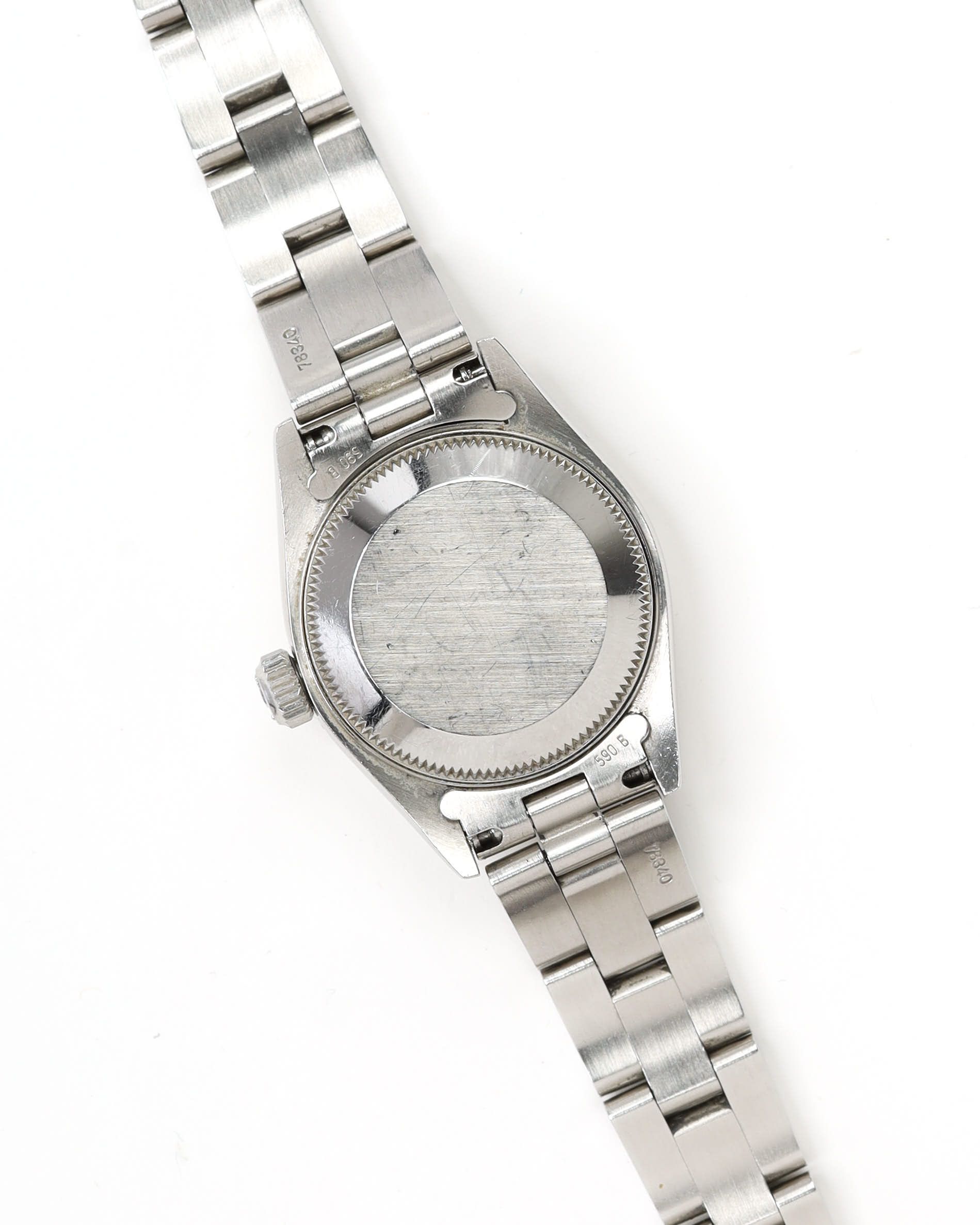 Rolex Lady-oyster Perpetual 26mm Ref 69160 1993 Watch In Metallic