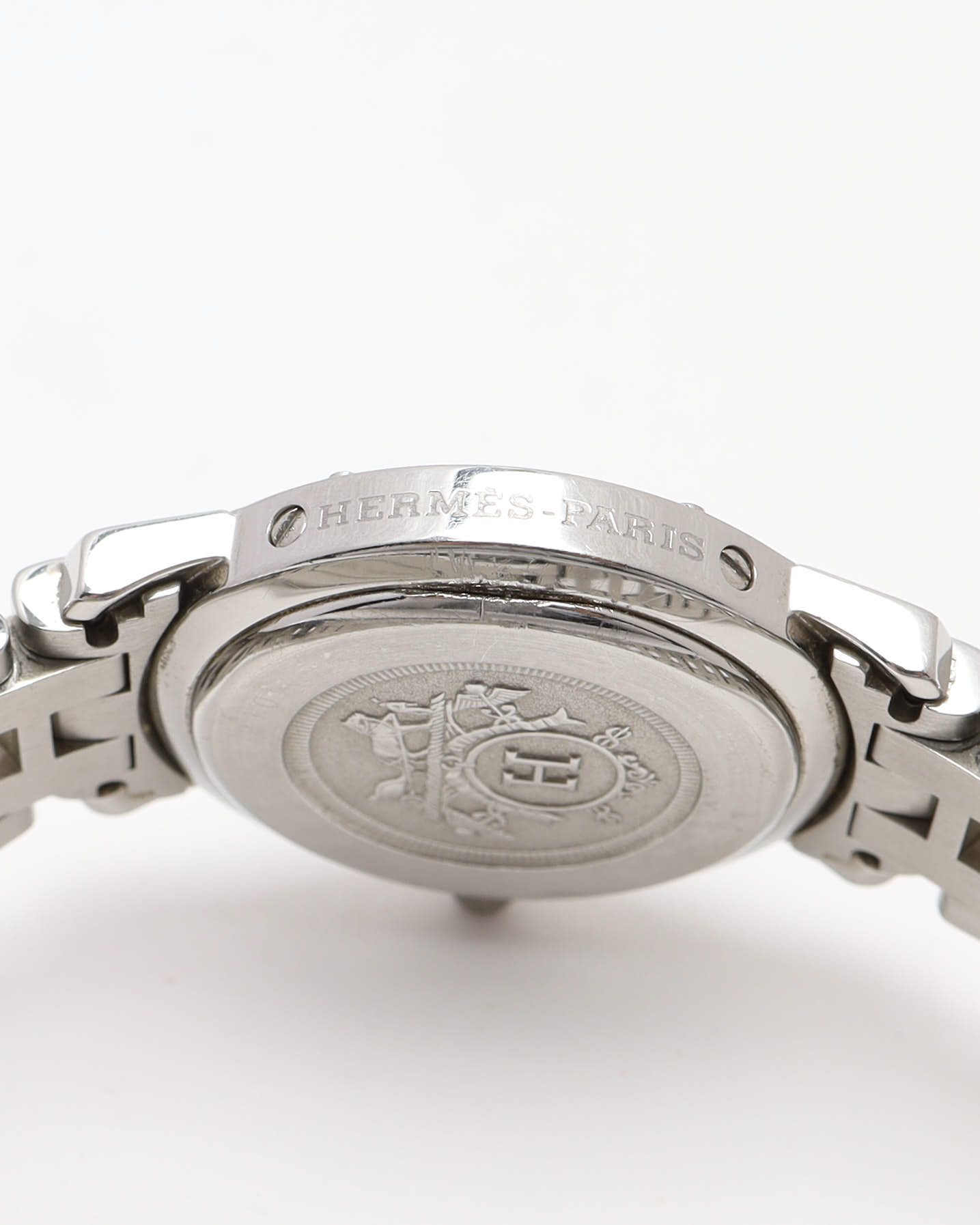 Pre-owned Hermes Hermès Clipper 24mm Ref Cl4.210 Full Set Watch In Pink