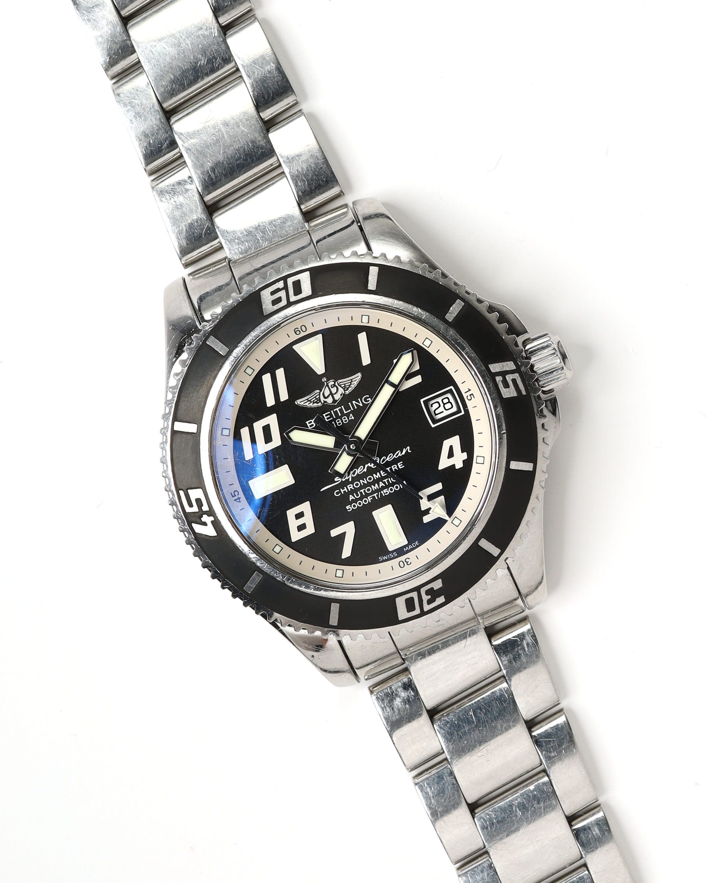 Breitling Superocean 42mm Ref A17364 Watch In Black