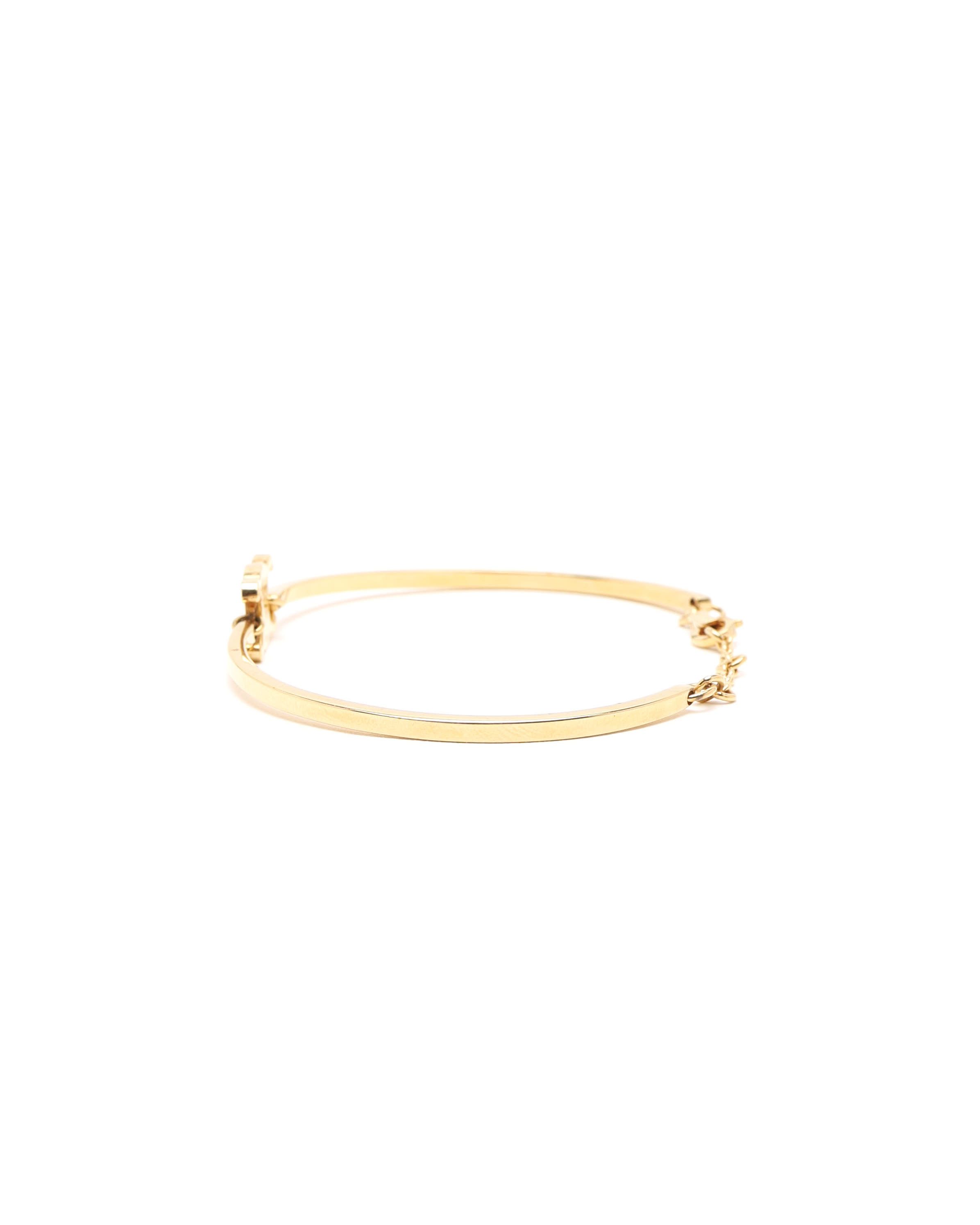 Celine Céline Triomphe Articulated Bracelet In Gold