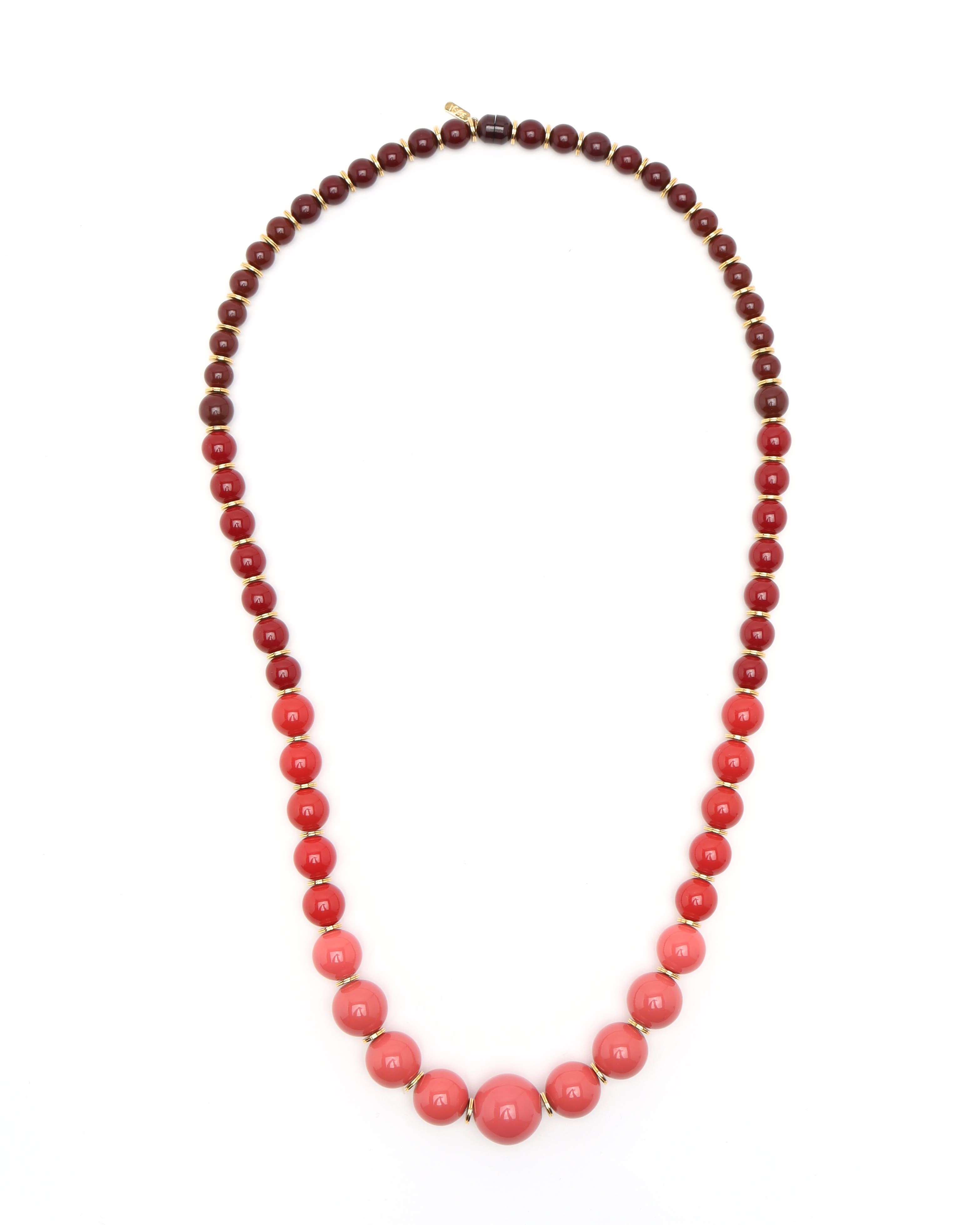 Saint Laurent Beads Necklace In Multi