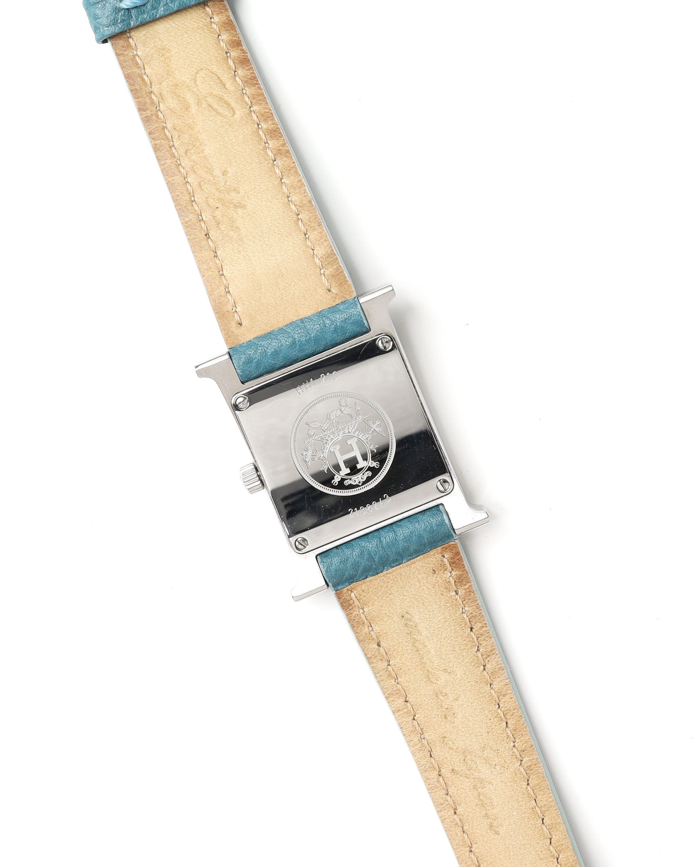 HERMES Pre-owned Hermès Heure H 21mm Ref Hh1.210 Full Set Watch In Sand