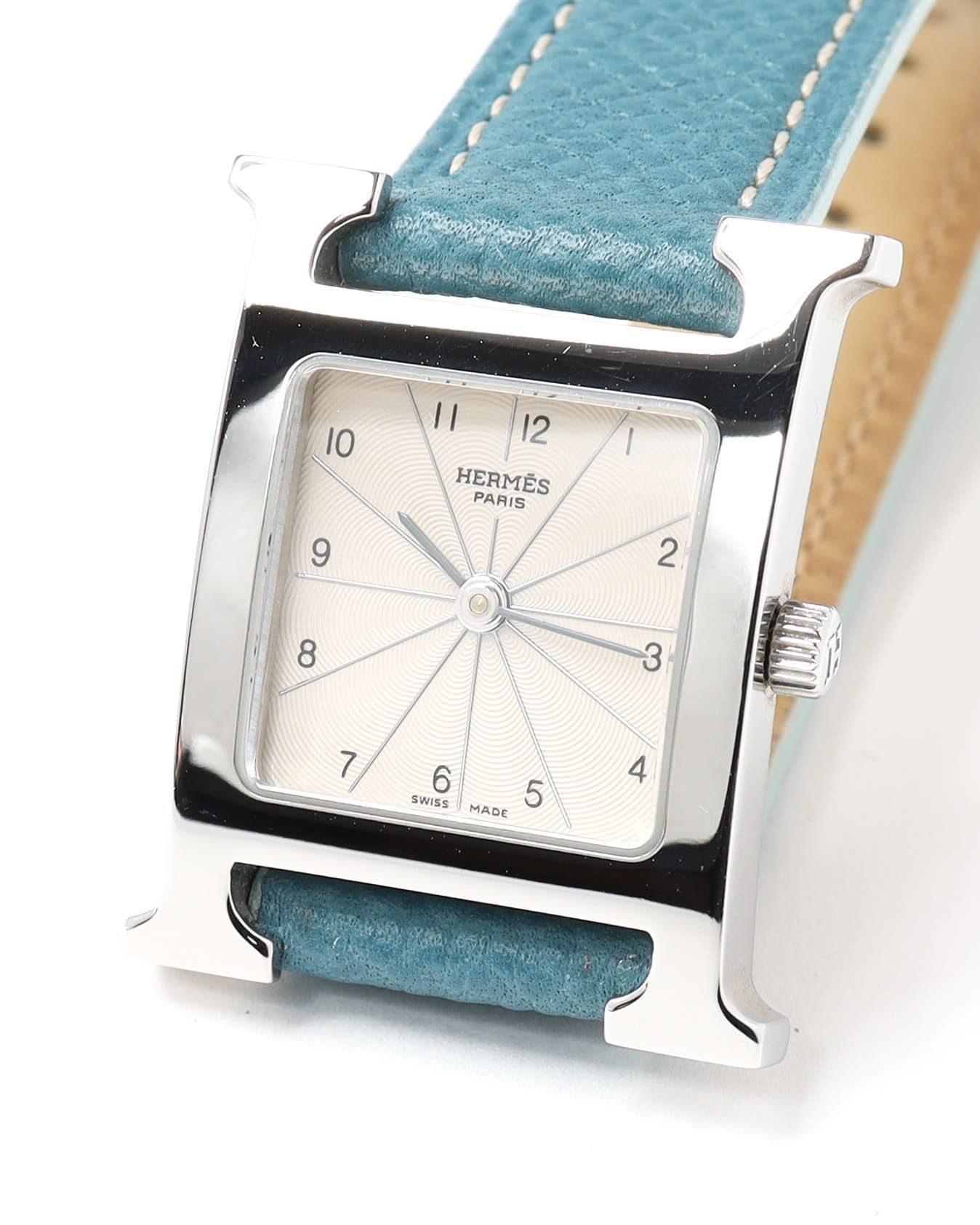 HERMES Pre-owned Hermès Heure H 21mm Ref Hh1.210 Full Set Watch In Sand