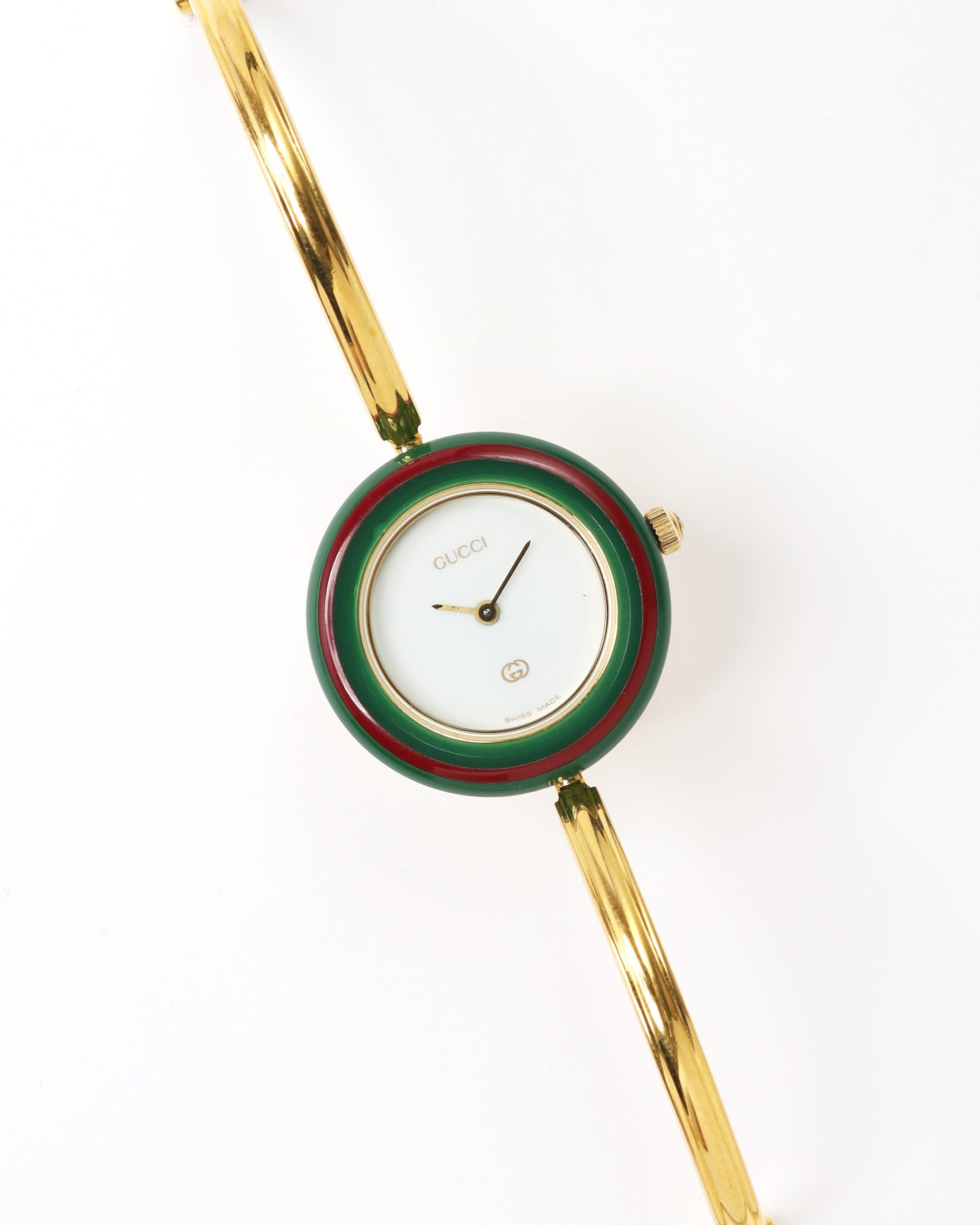 Gucci Change Bezel 26mm Ref 11/12 Full Set Watch In White