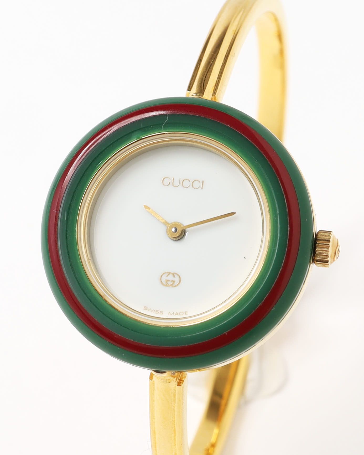 Gucci Change Bezel 26mm Ref 11/12 Full Set Watch In White
