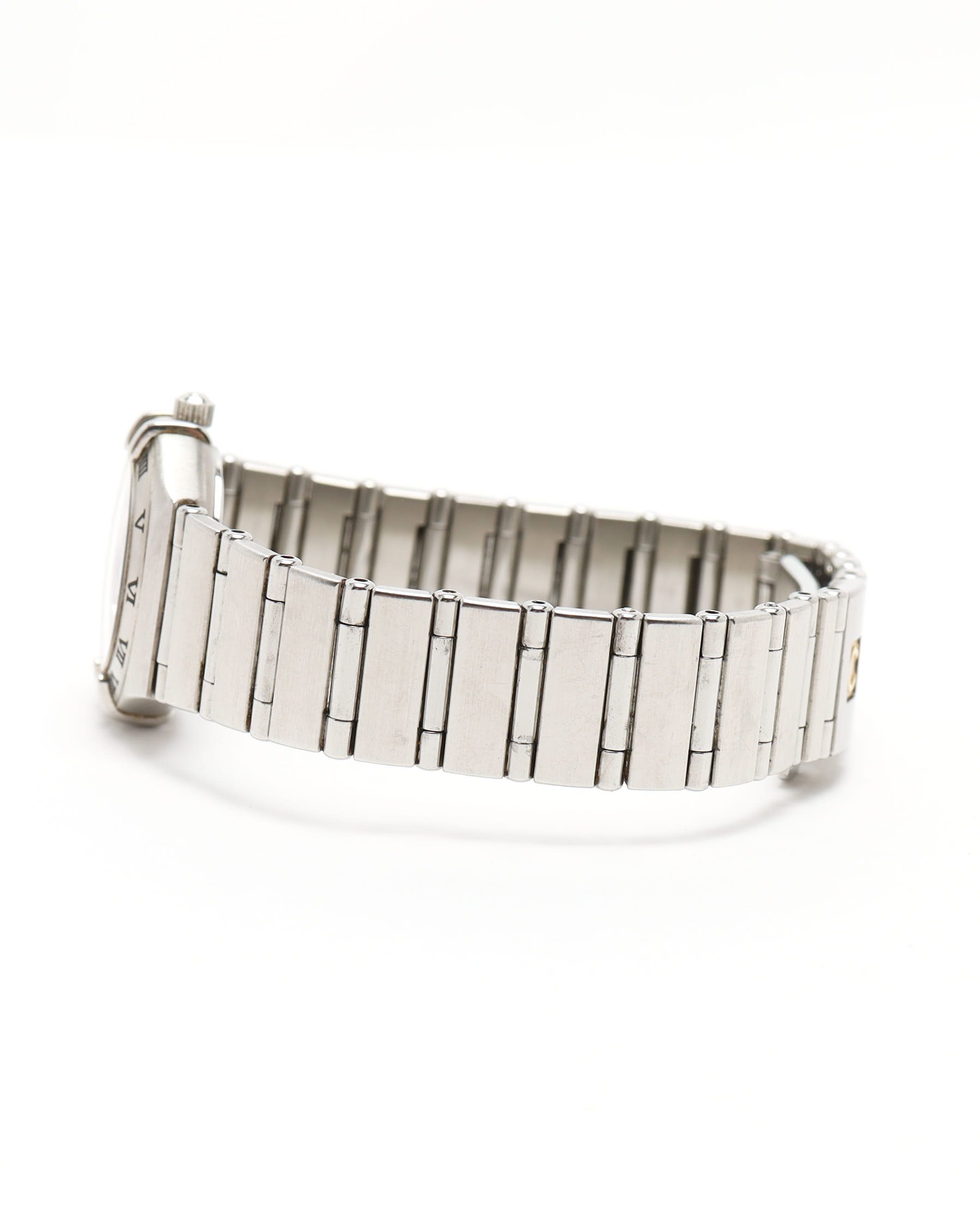 Omega Lady-constellation 22,5mm Ref 1562.85 Diamond 1995 Watch In Metallic