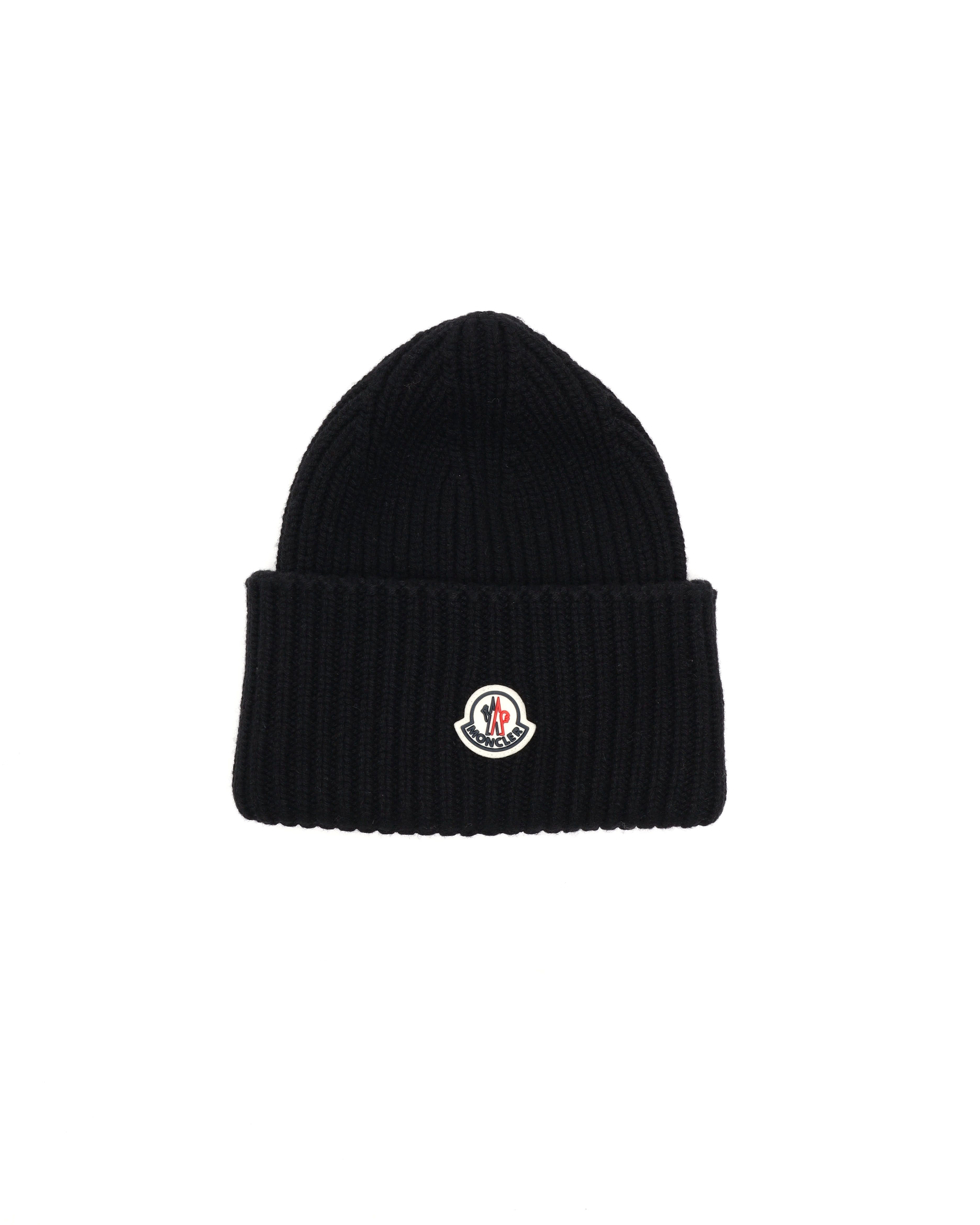 Moncler Wool & Cashmere Beanie In Black
