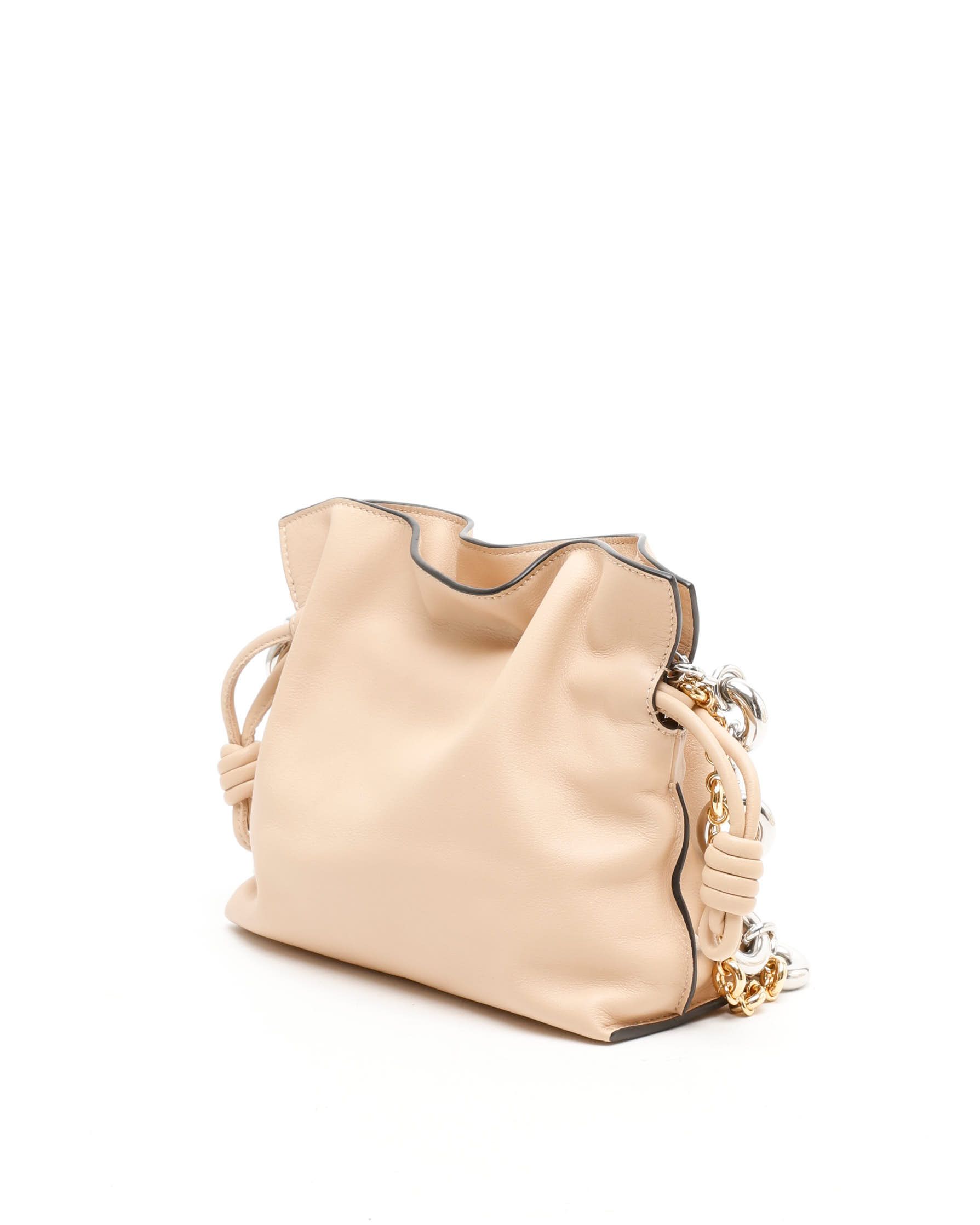 Loewe Mini Flamenco Bag In Neutral
