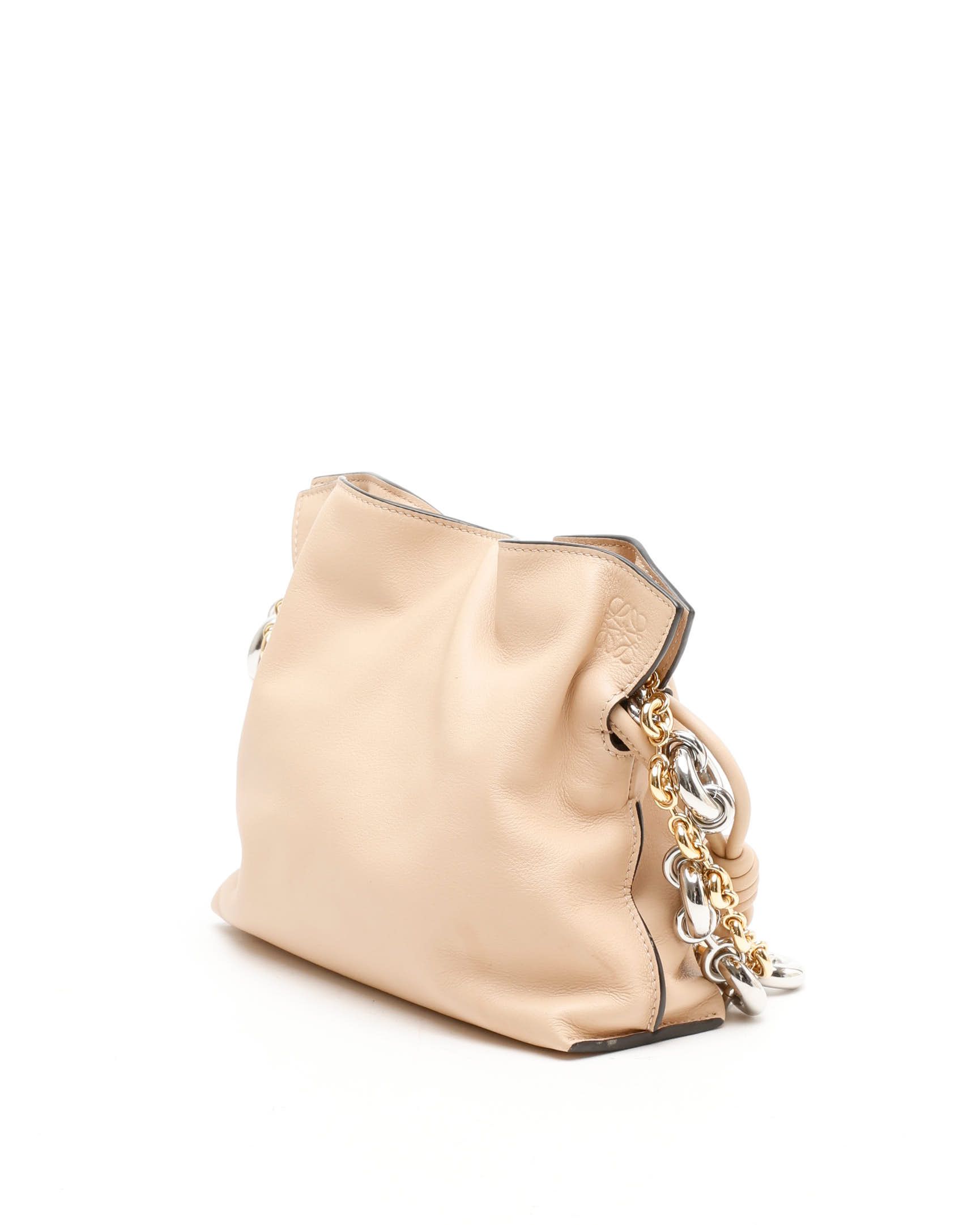 Loewe Mini Flamenco Bag In Neutral