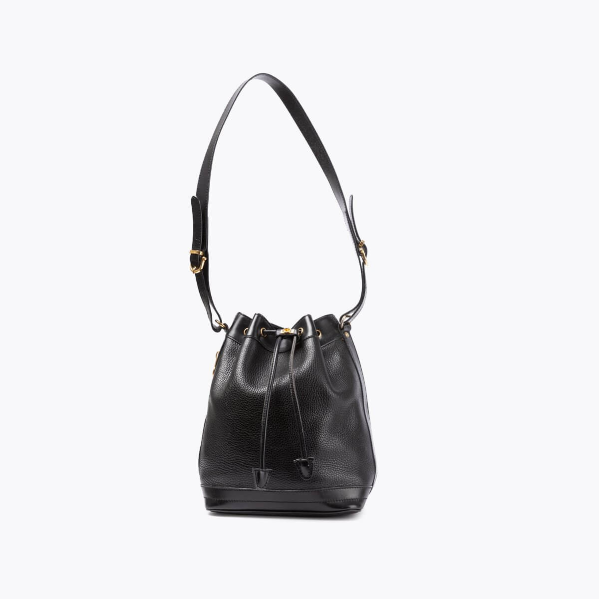 CELINE Leather Bucket Bag