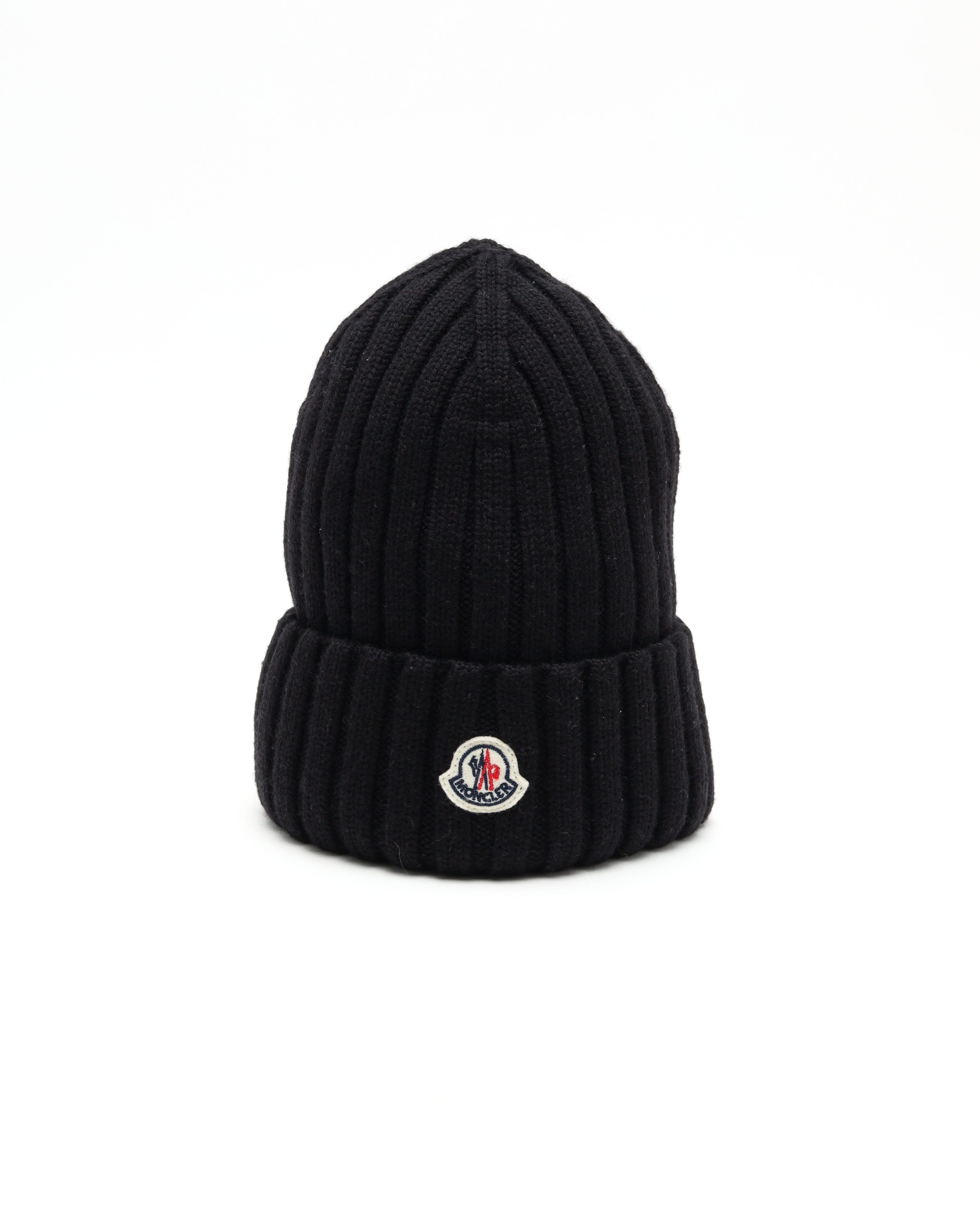 Moncler Wool & Cashmere Beanie In Black
