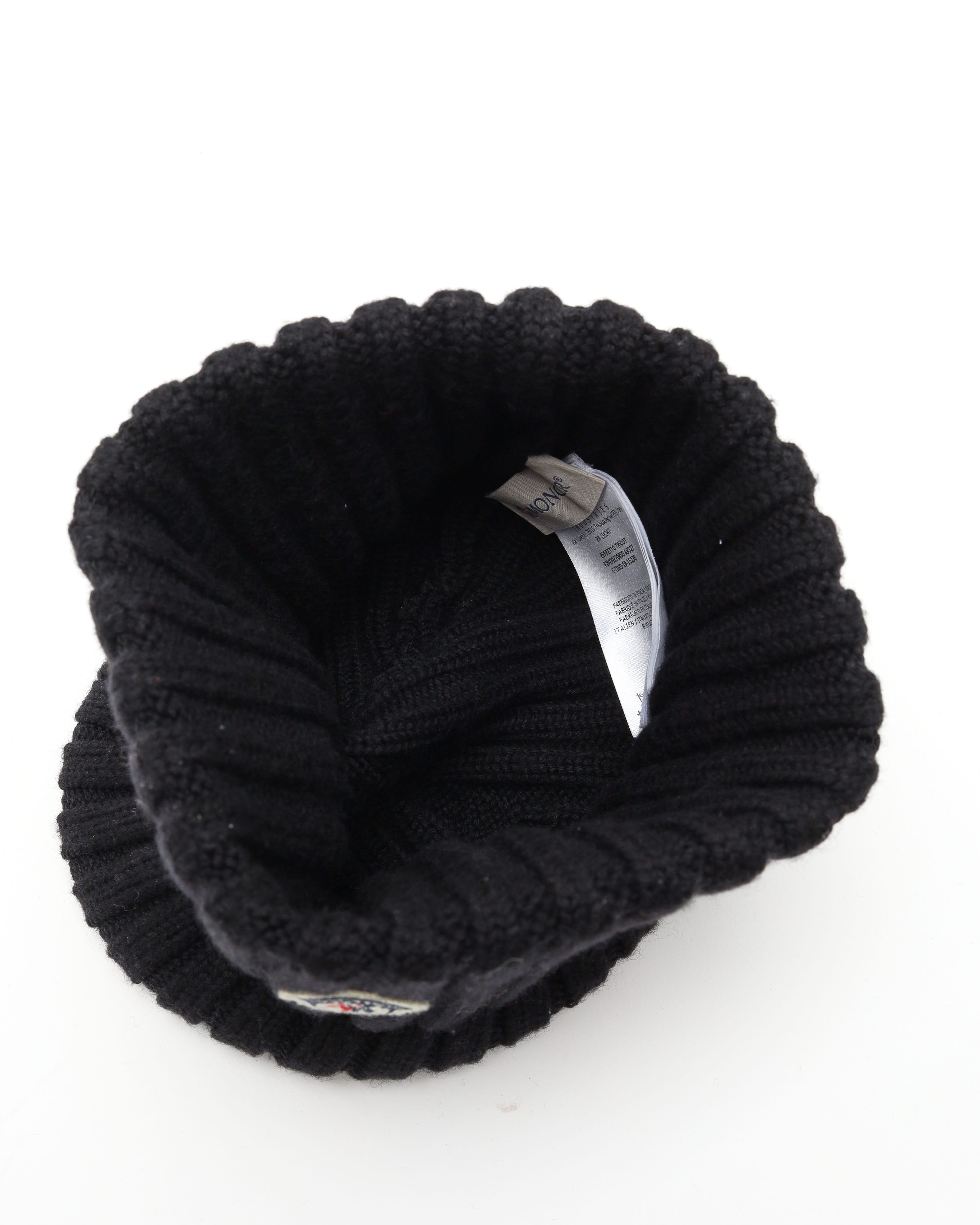 Moncler Wool & Cashmere Beanie In Black