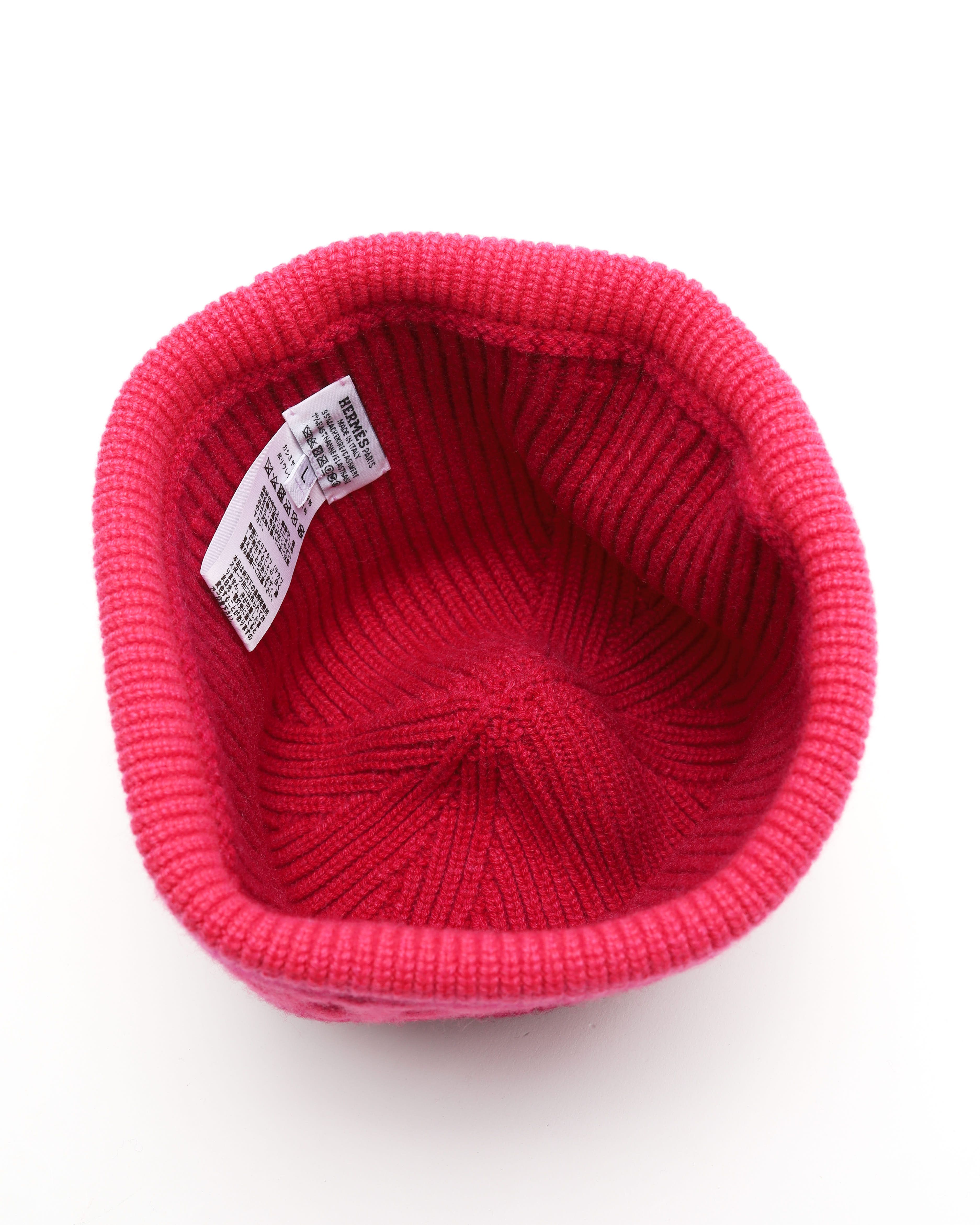 Pre-owned Hermes Hermès Chaîne D'ancre Knit Cashmere In Pink