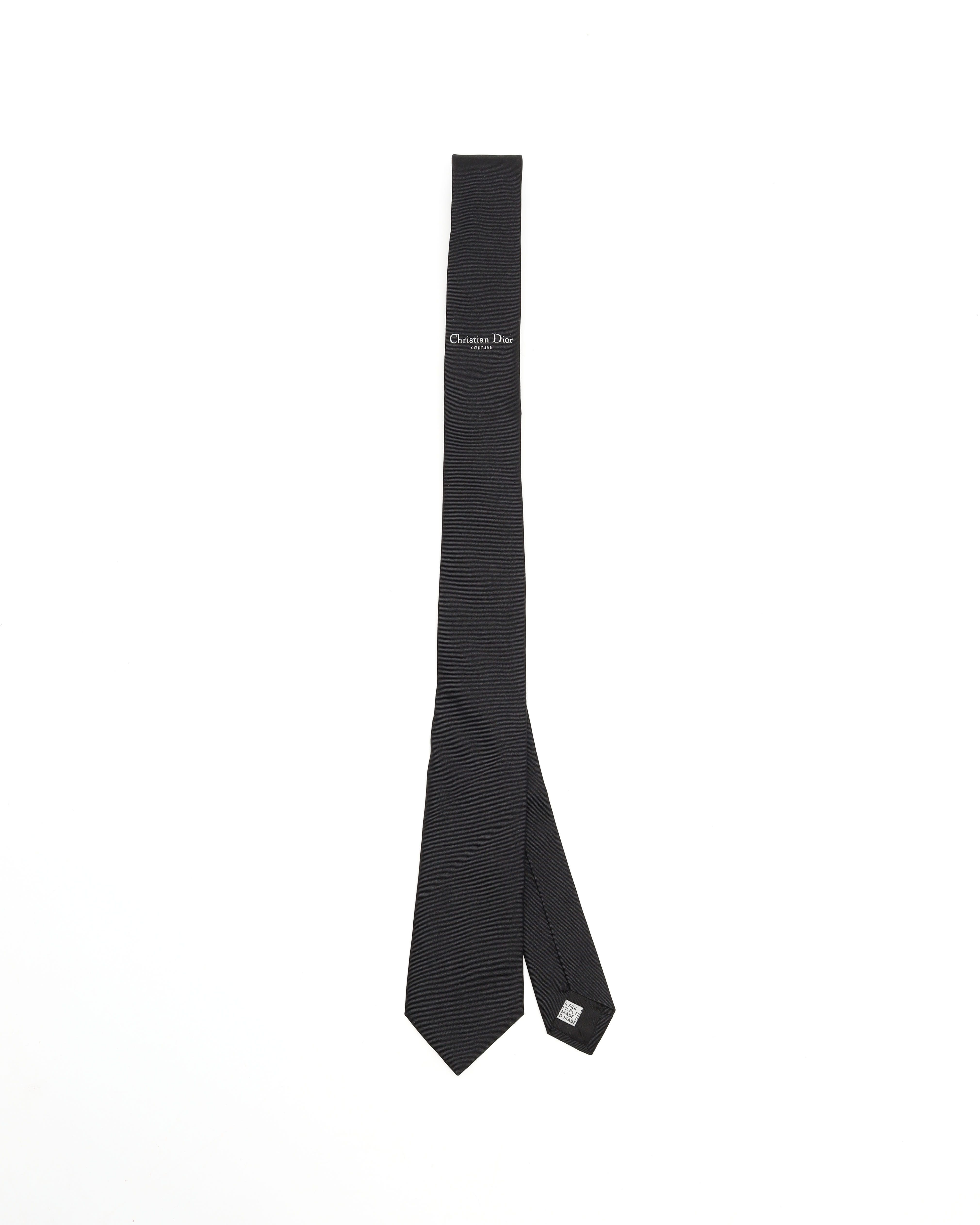 Dior Christian Slik Tie In Black