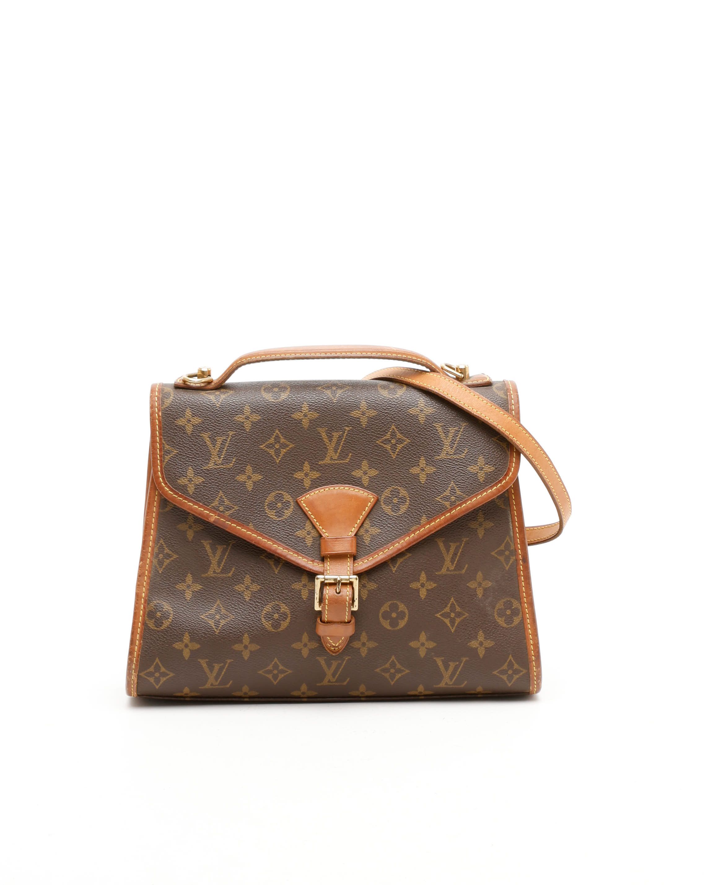 Pre-owned Louis Vuitton Monogram Bel Air Mm Crossbody Bag In Brown