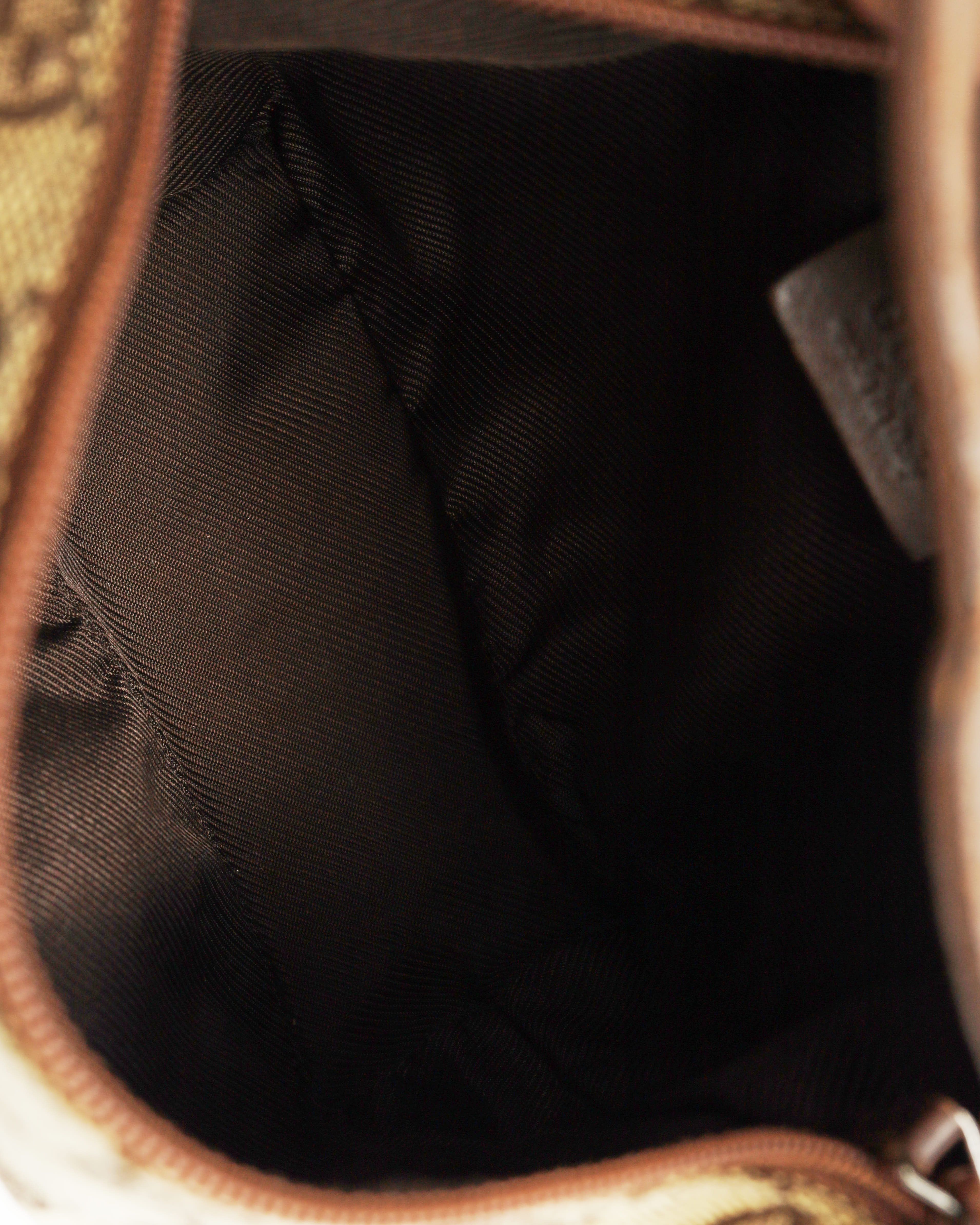 Gucci Canvas And Leather Vanity Case In Brown