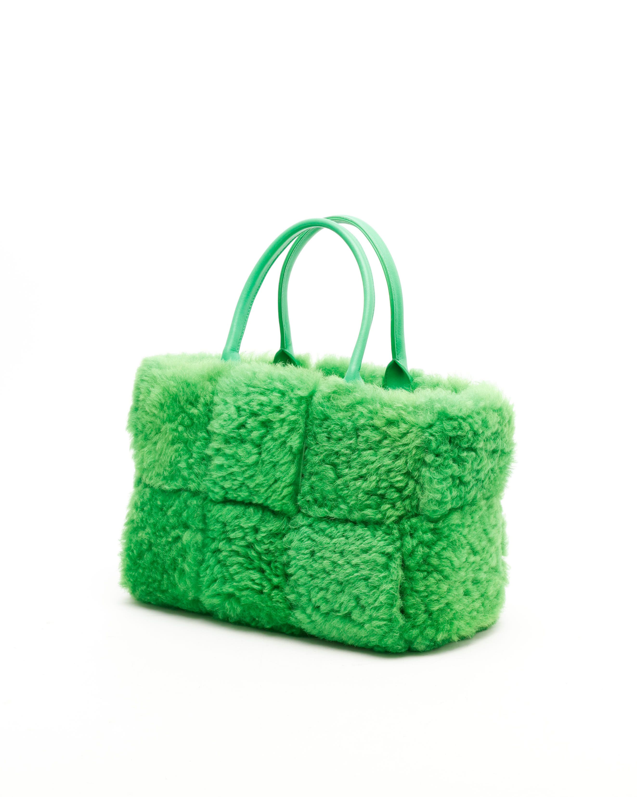 Bottega Veneta Small Arco Fur Tote Bag