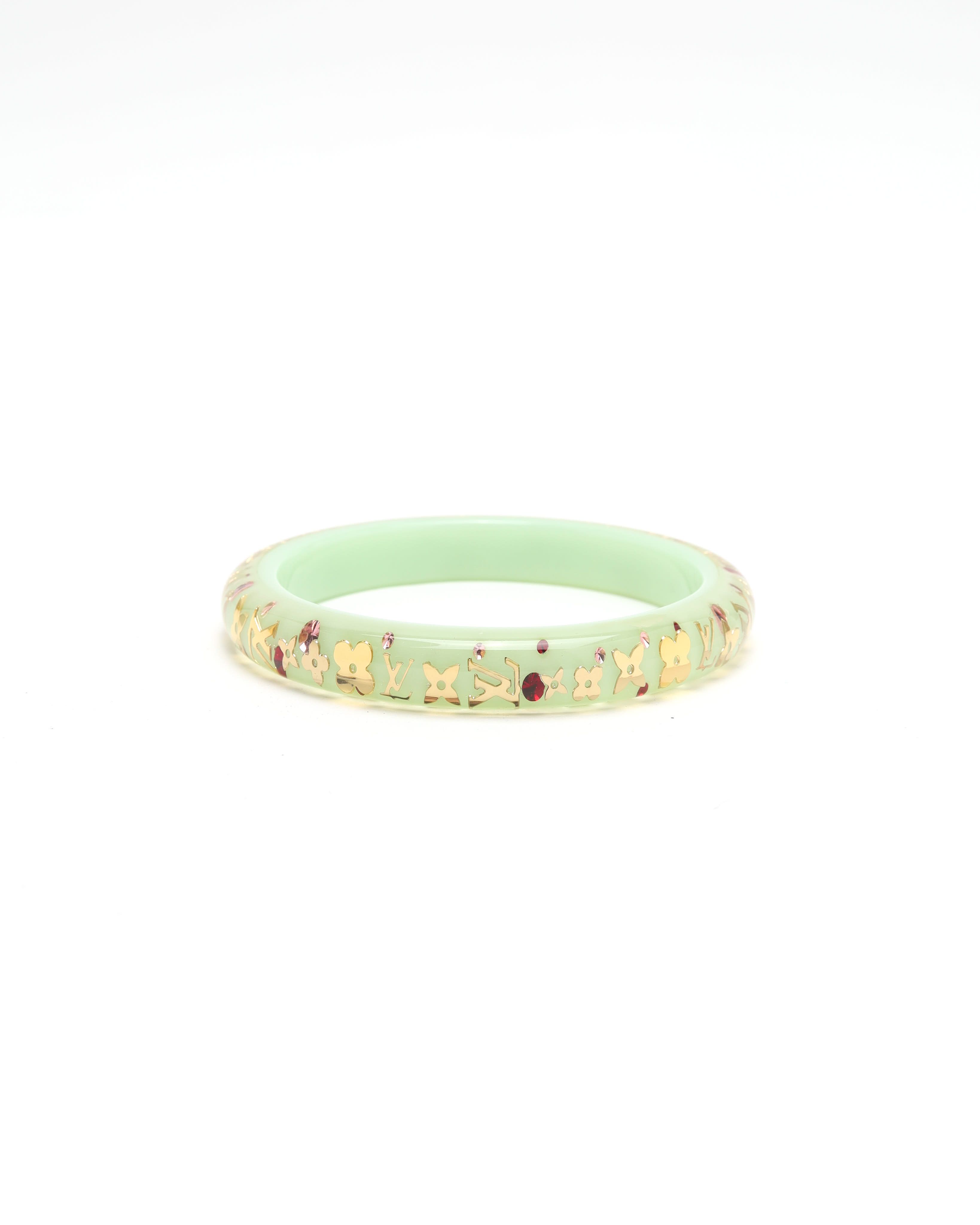 Pre-owned Louis Vuitton Lv Sparks Bangle In Green