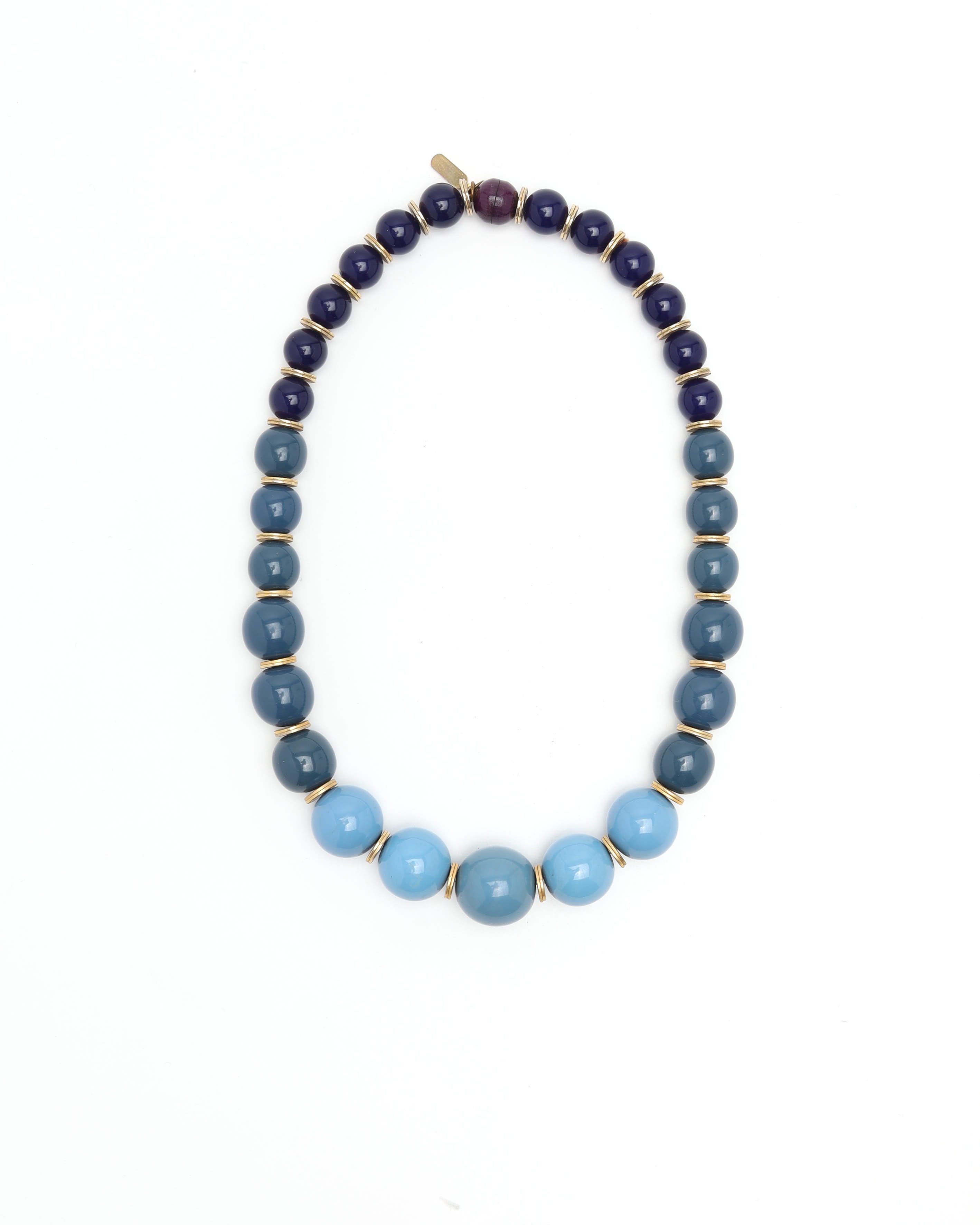 Saint Laurent Beads Necklace In Multi