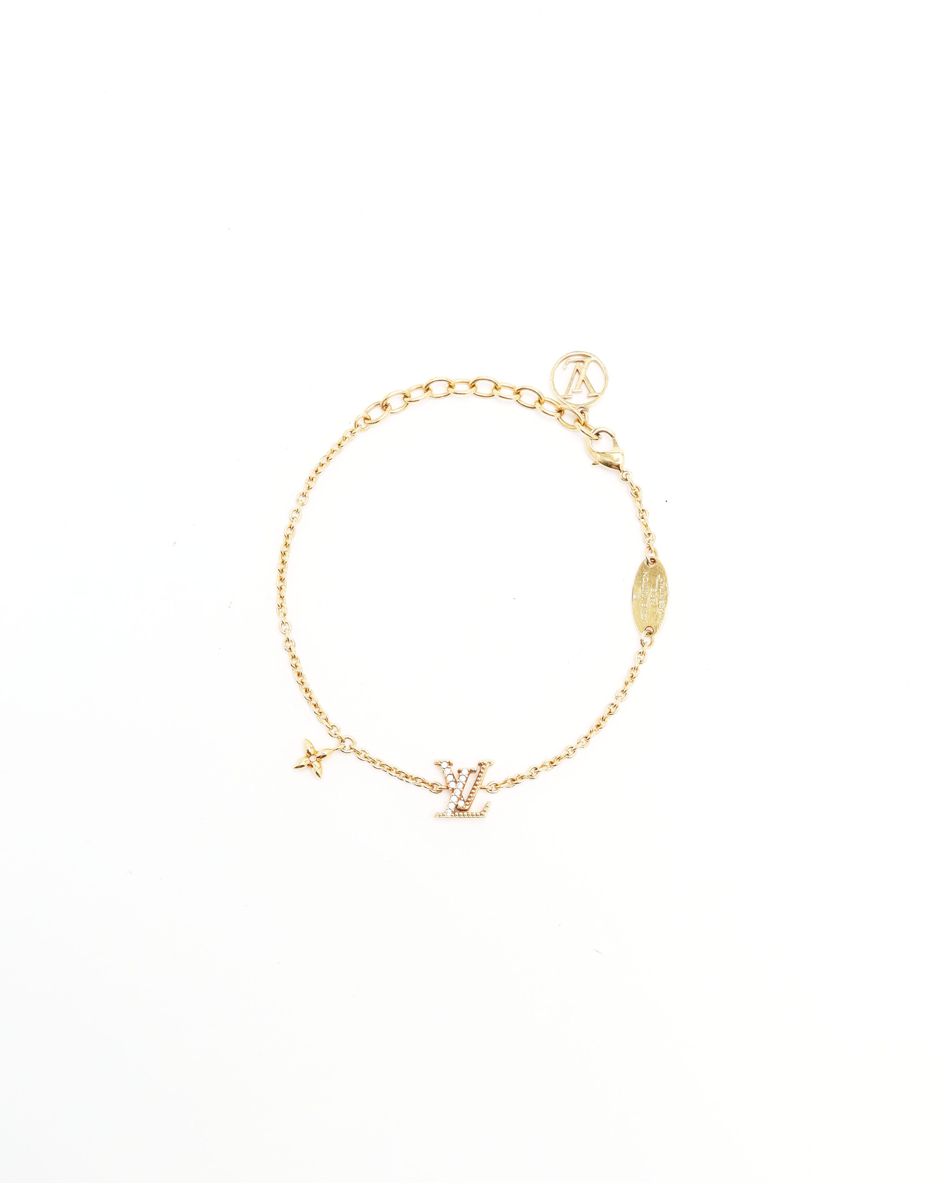 Click to view more detailed imagery on our partner's website Pre-owned Louis Vuitton Lv Iconic Bracelet In Gold