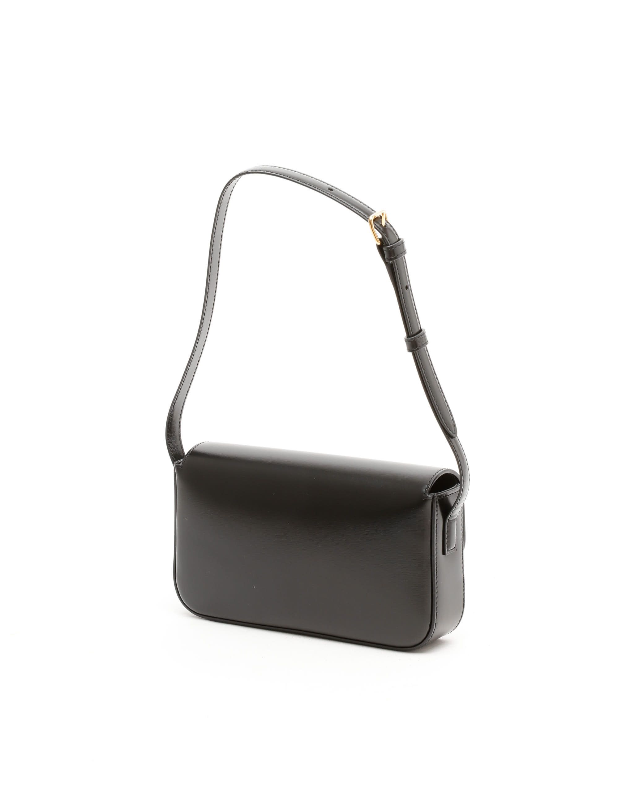 Celine Céline Claude Triomphe Bag In Black