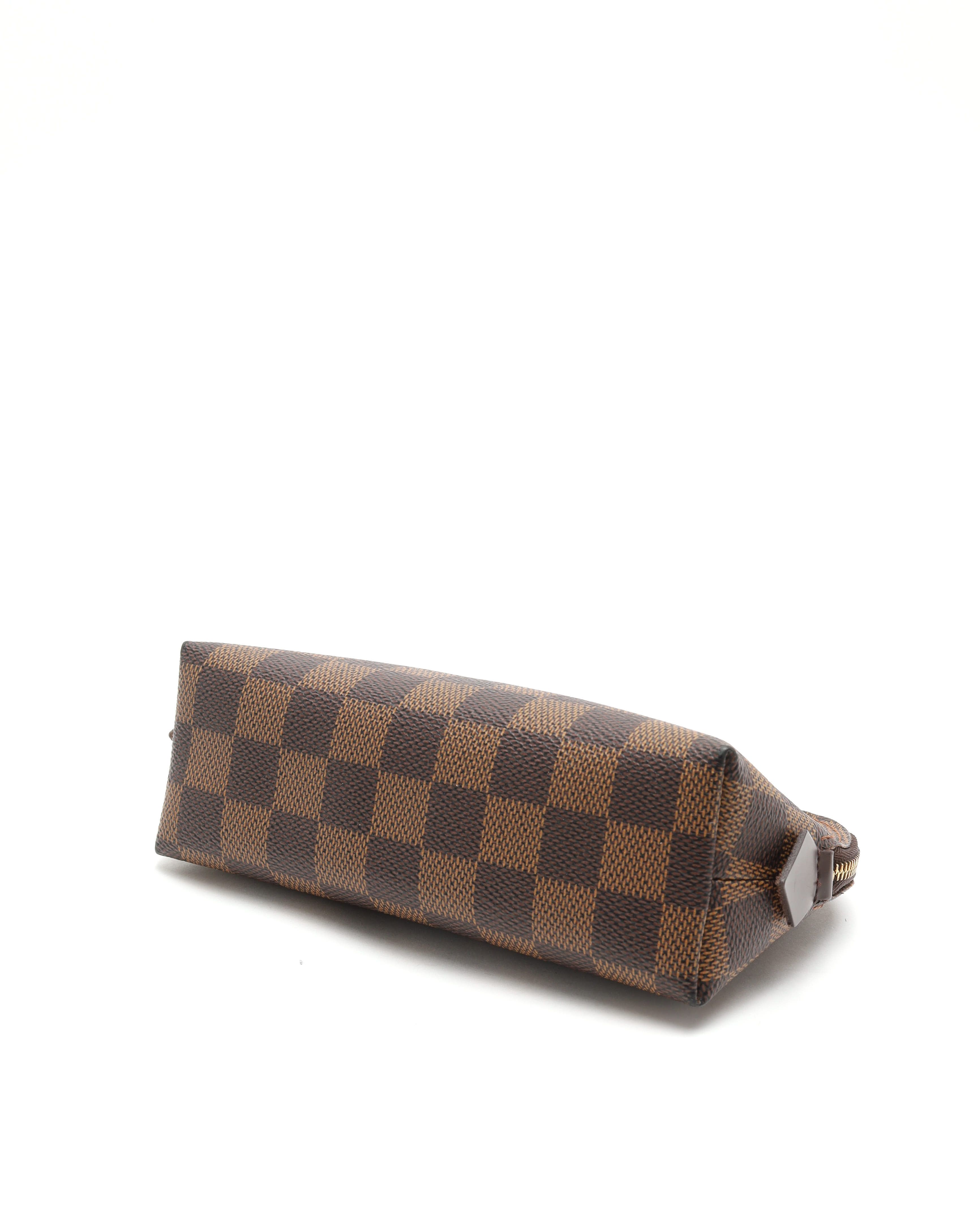 Pre-owned Louis Vuitton Damier Cosmetic Pouch In Brown