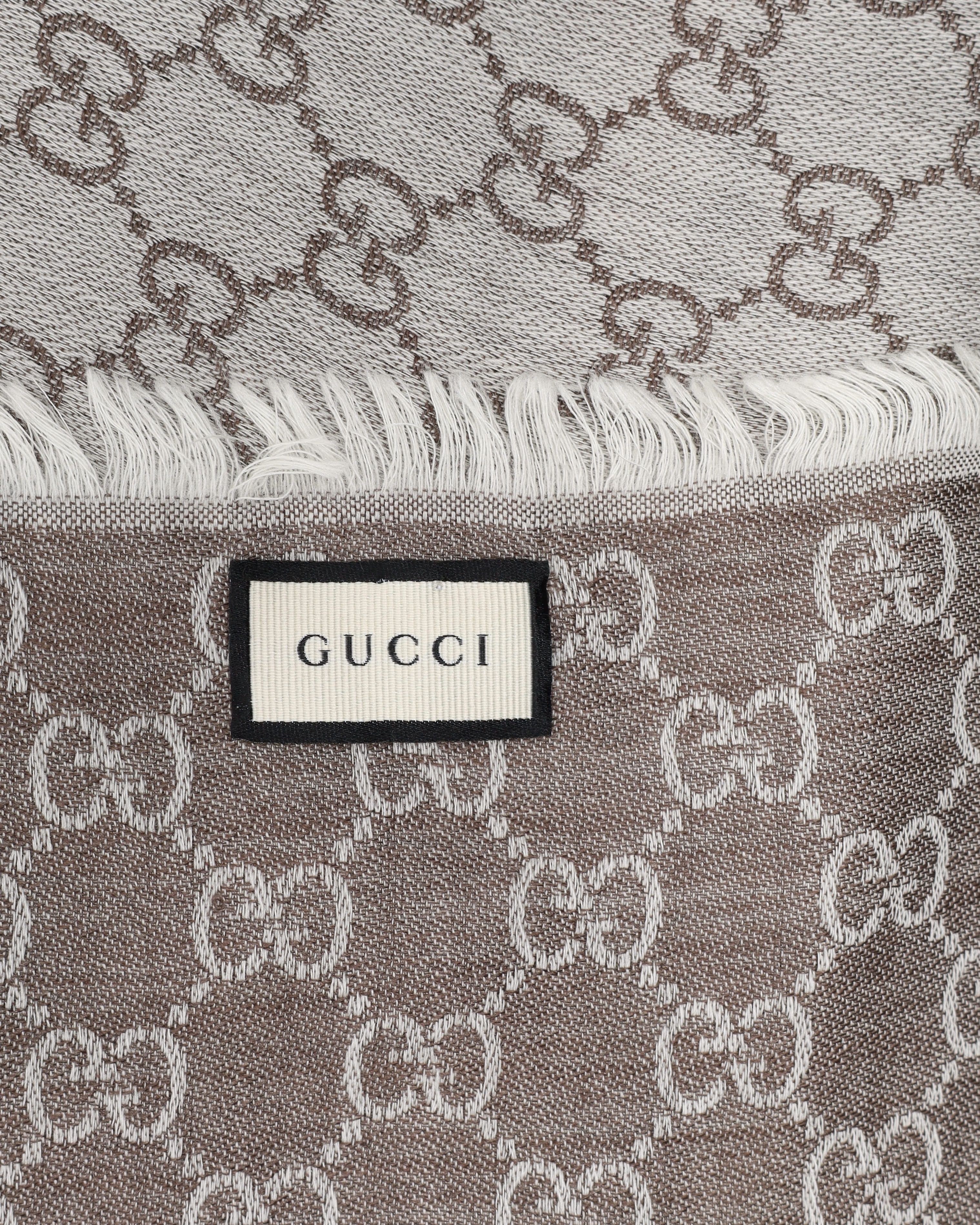 Gucci Gg Wool Shawl In Multi