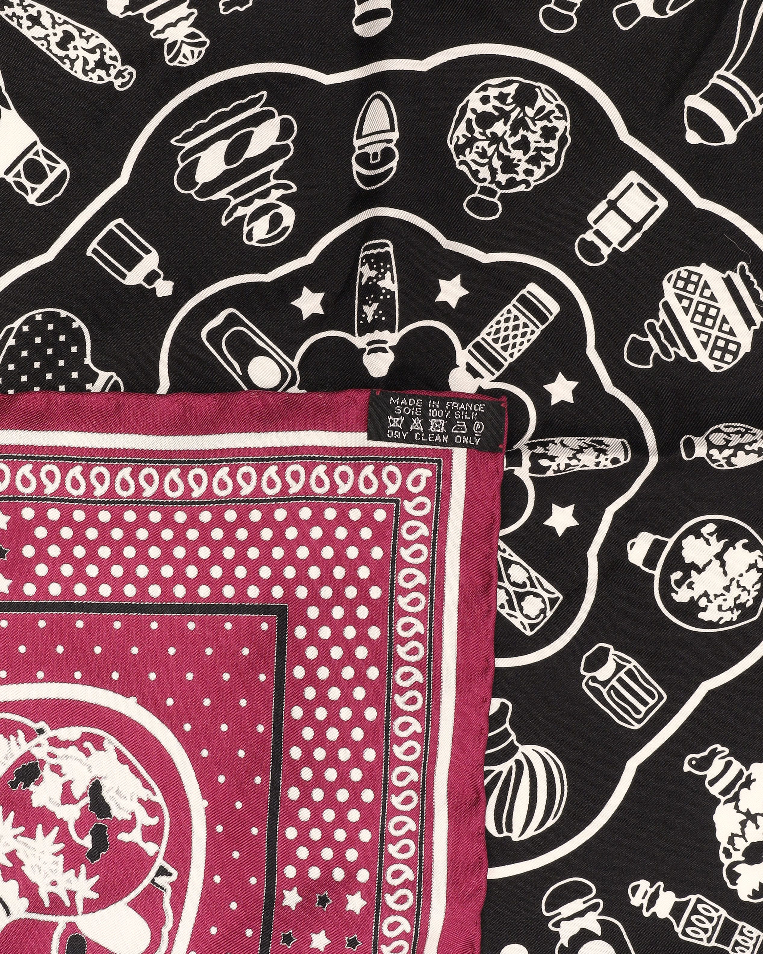 Pre-owned Hermes Hermès 55 Le Rodeo Des Fruits Bandana Silk Scarf In Multi