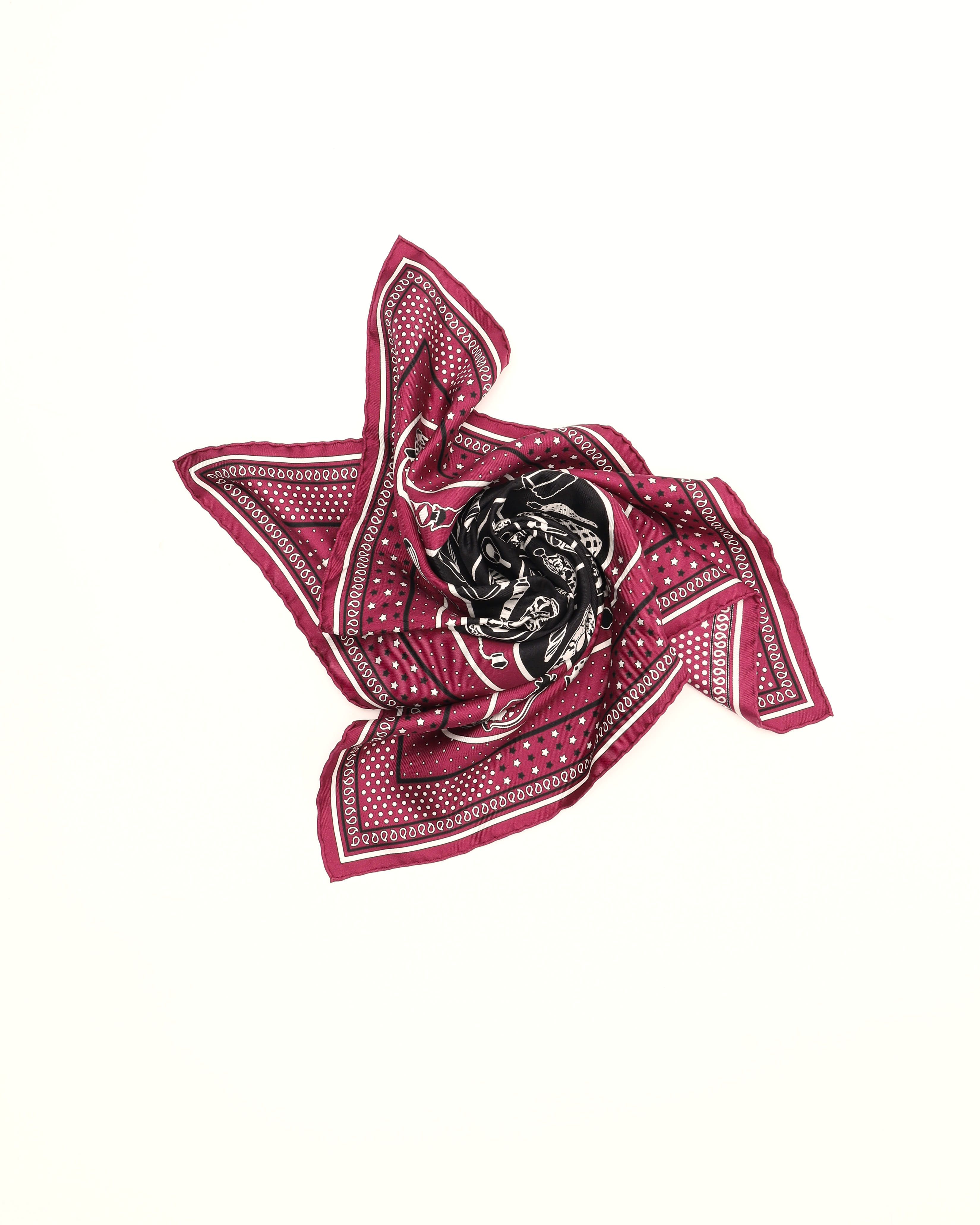 Pre-owned Hermes Hermès 55 Le Rodeo Des Fruits Bandana Silk Scarf In Multi