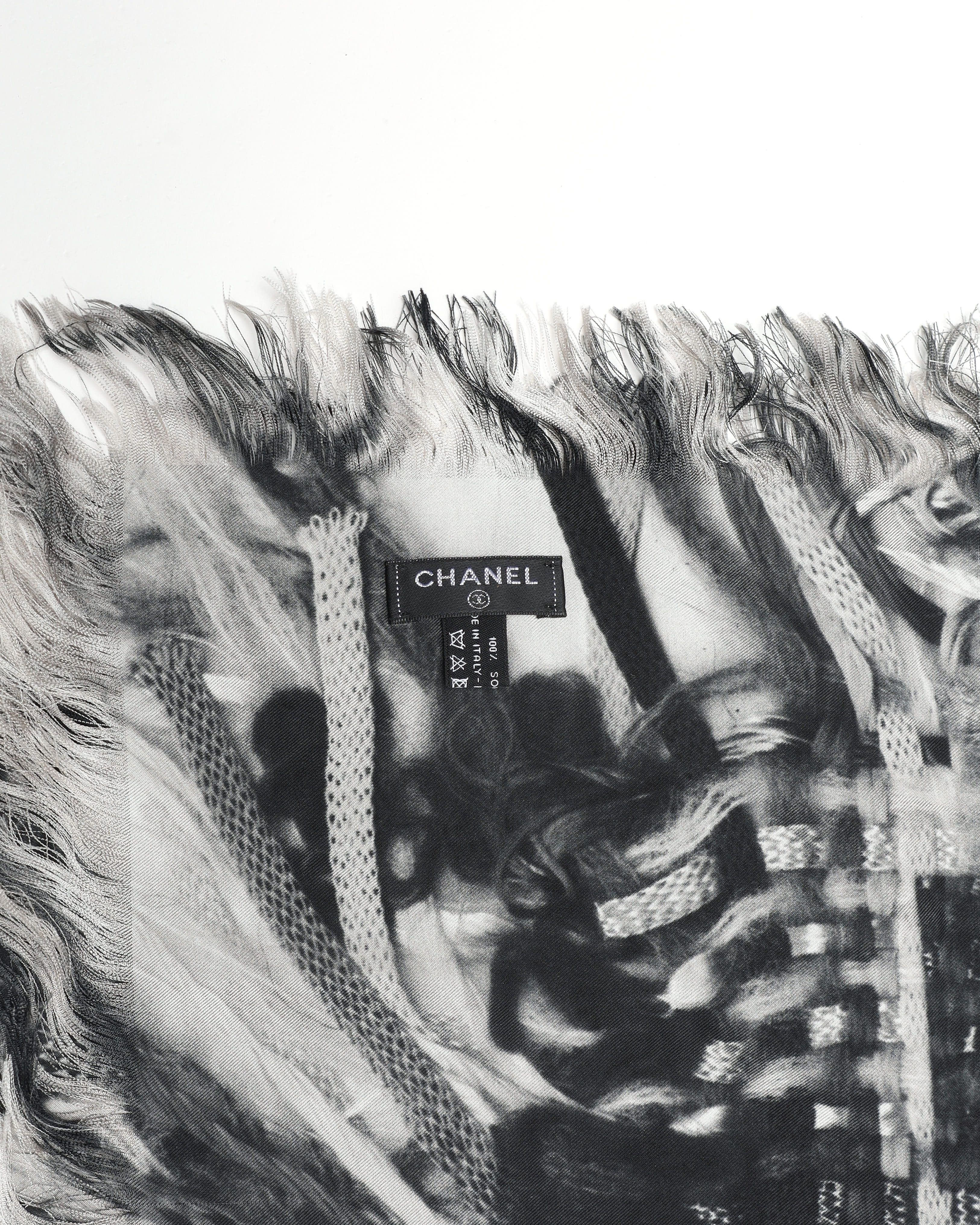 CHANEL Pre-owned 190x130 Coco Mark Silk Scarf In Multi