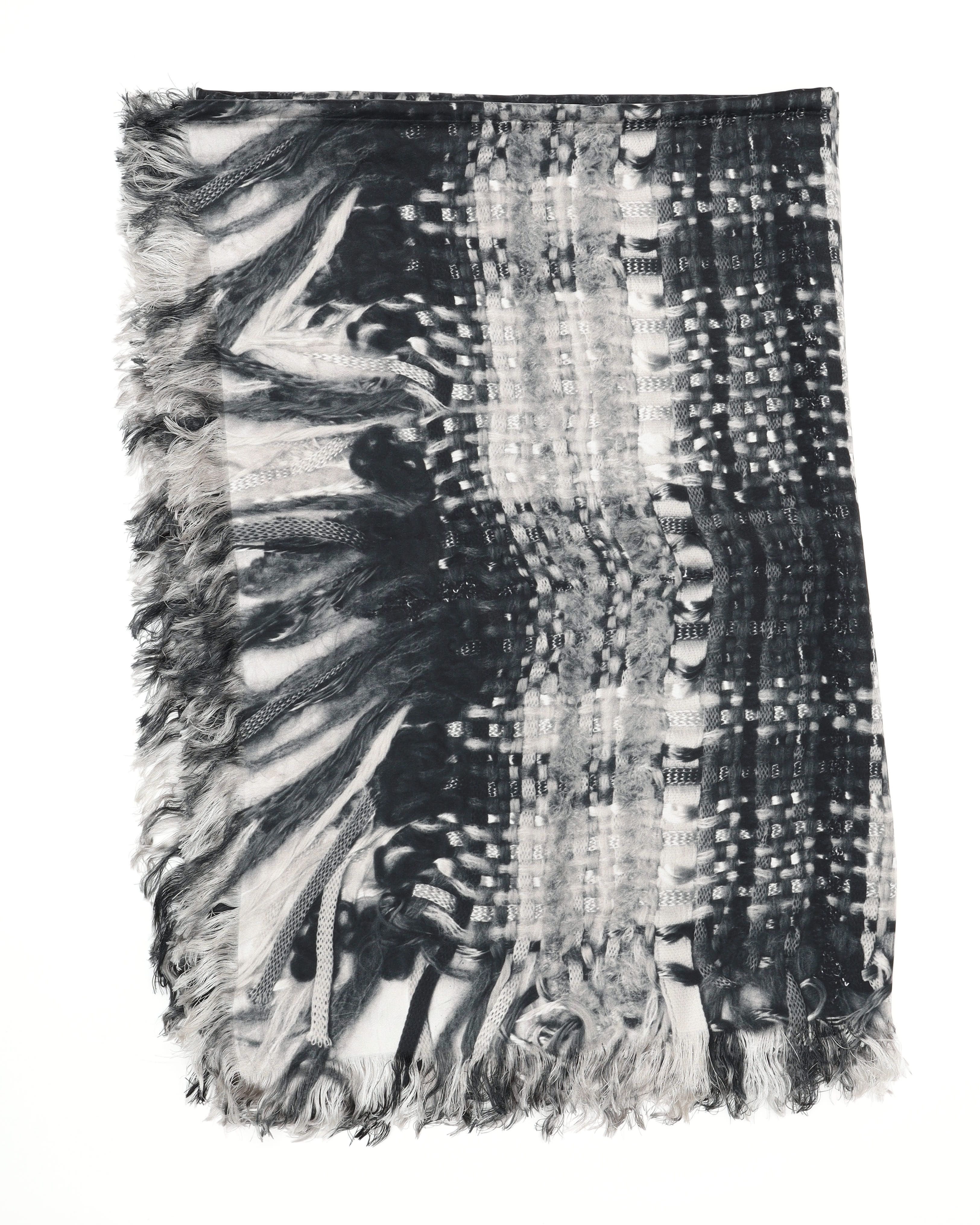 CHANEL Pre-owned 190x130 Coco Mark Silk Scarf In Multi