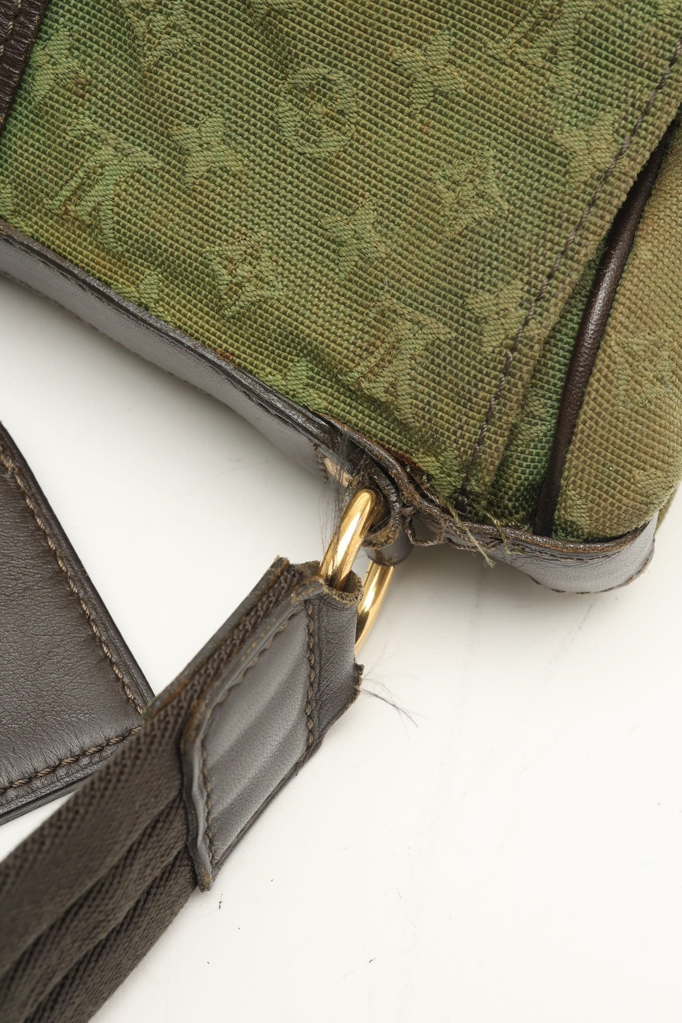 LOUIS VUITTON Pre-owned Mini Lin Sac Maman Diaper Bag In Green