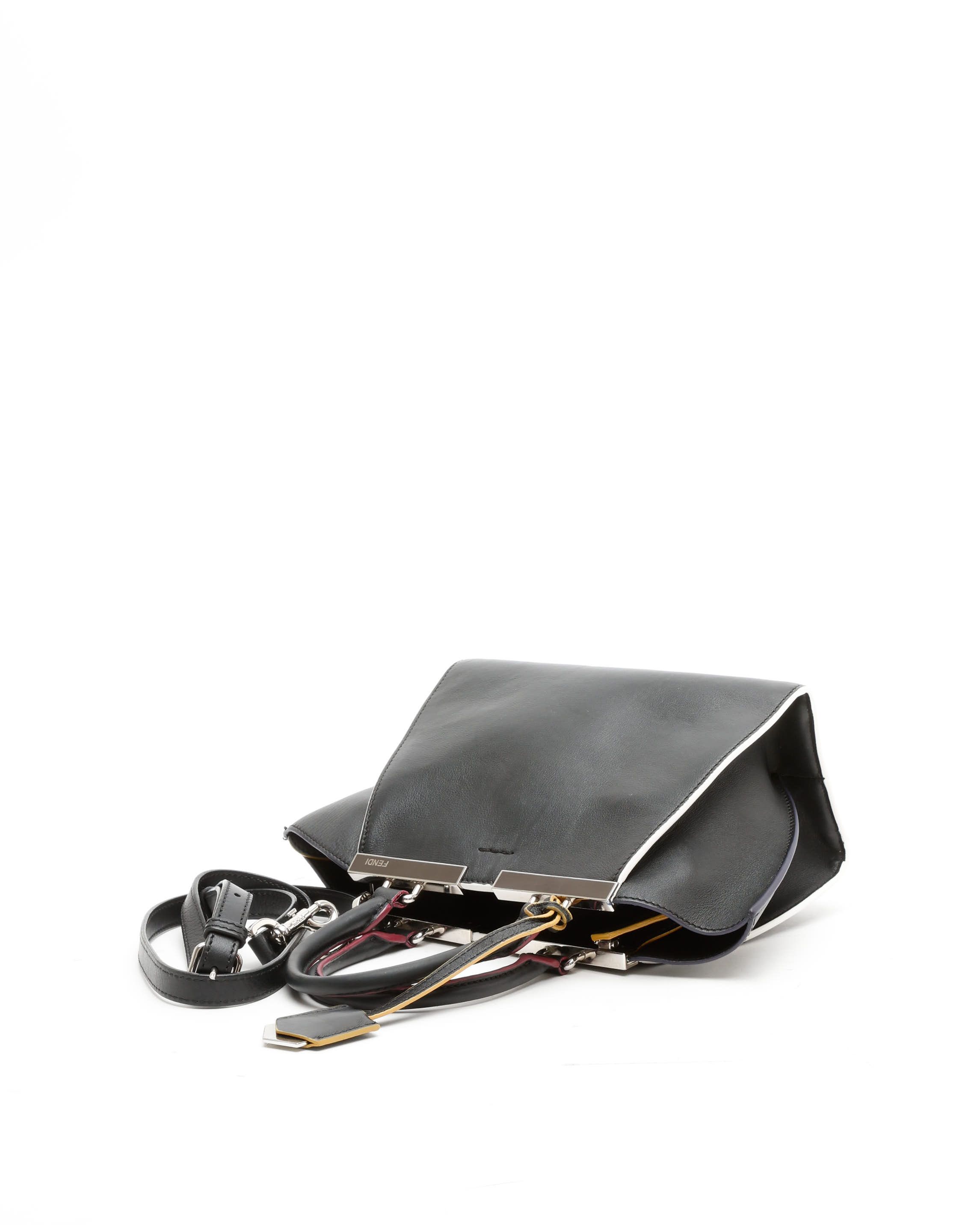 Fendi Mini 3jours Tote Bag In Black