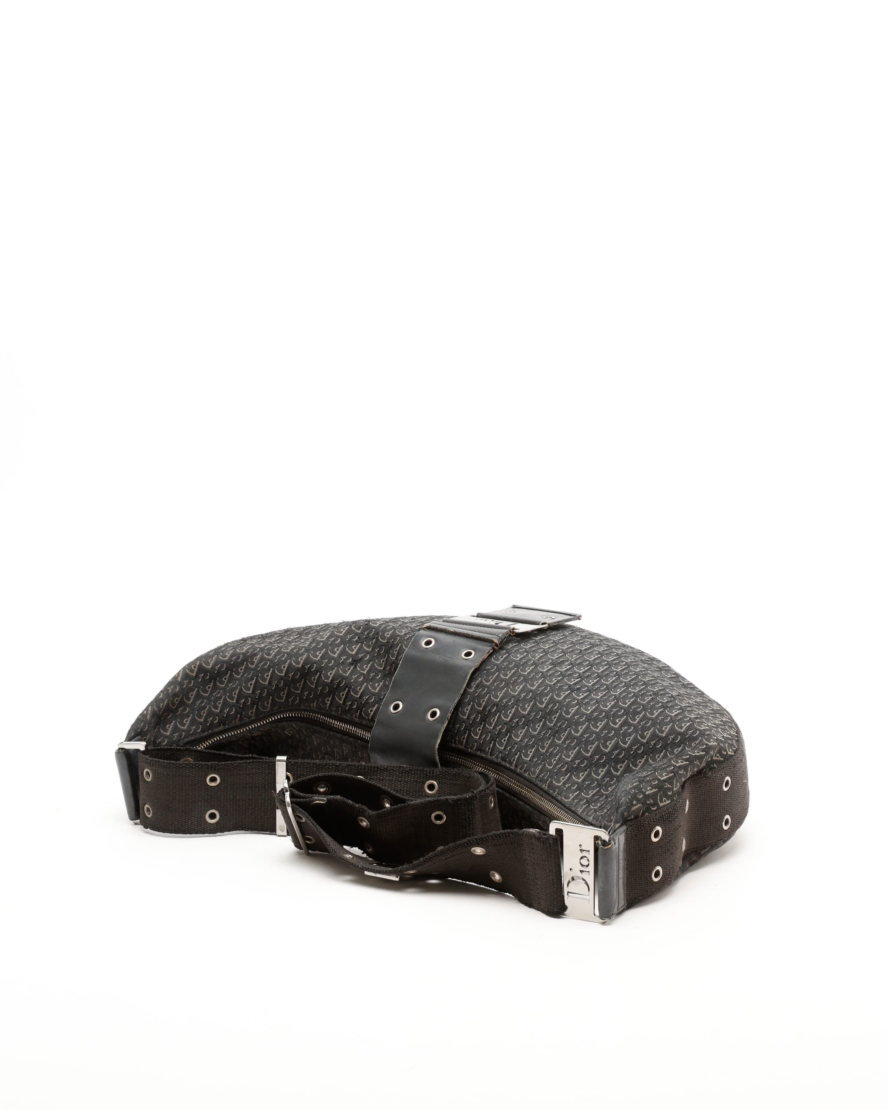 Dior Christian  Street Chic Hobo Bag In Black